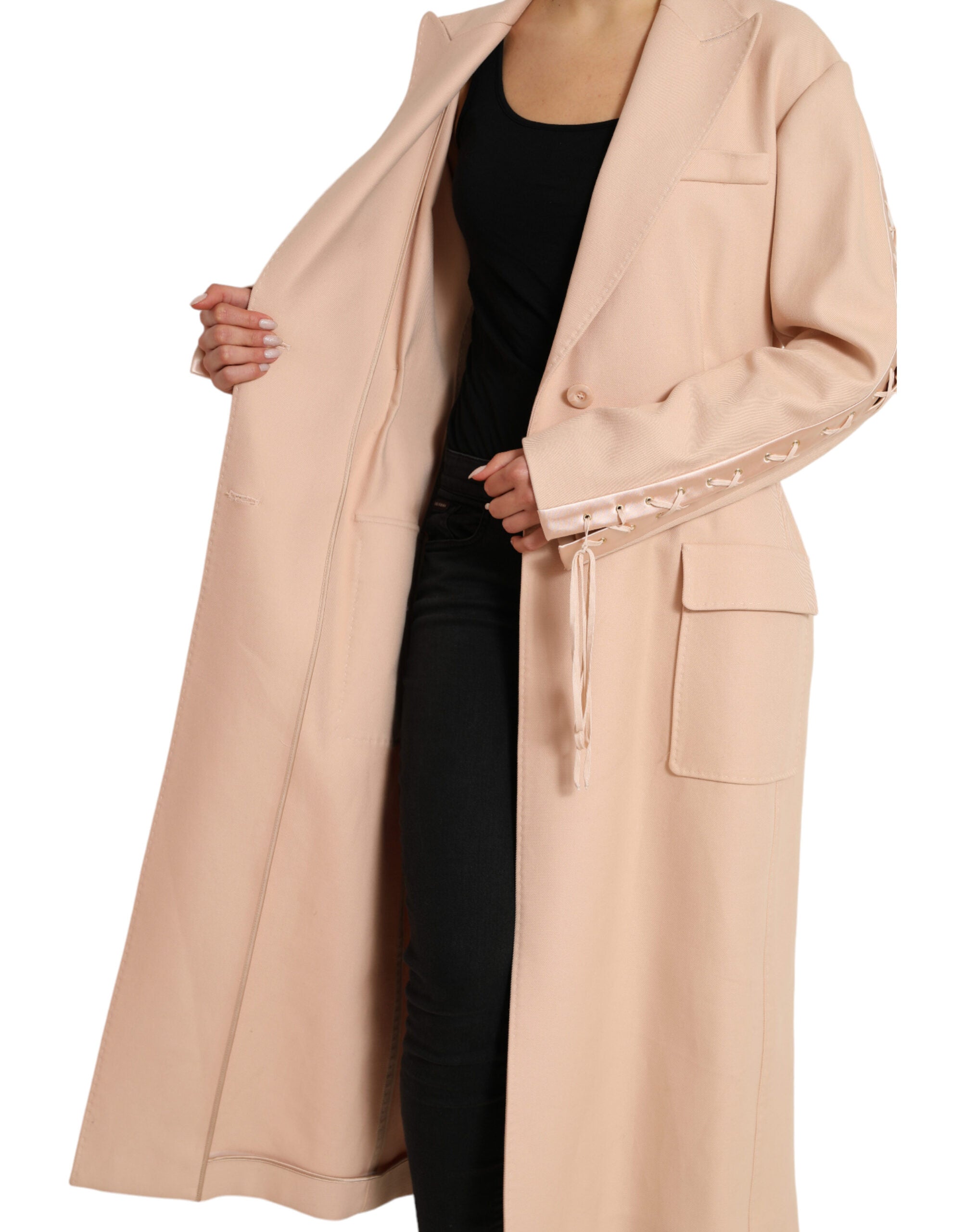 Dolce & Gabbana Veste trench-coat beige à simple boutonnage