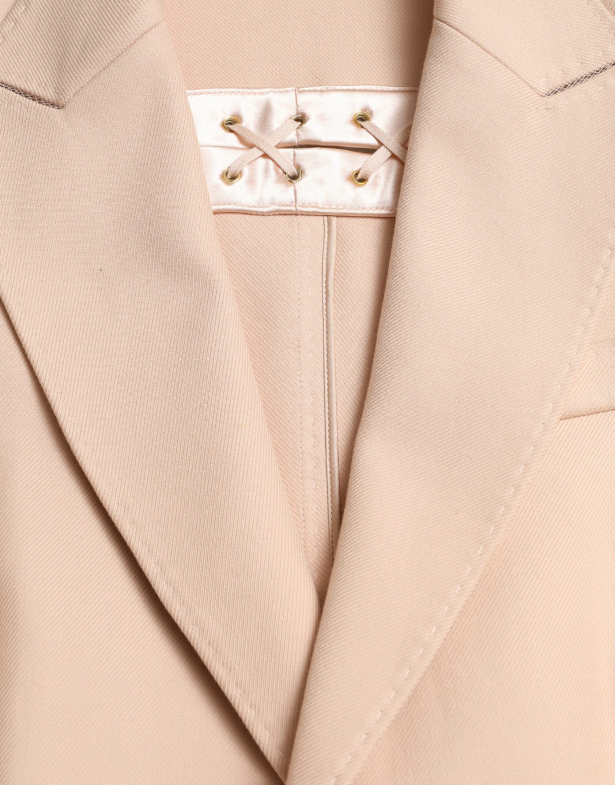 Dolce & Gabbana Veste trench-coat beige à simple boutonnage