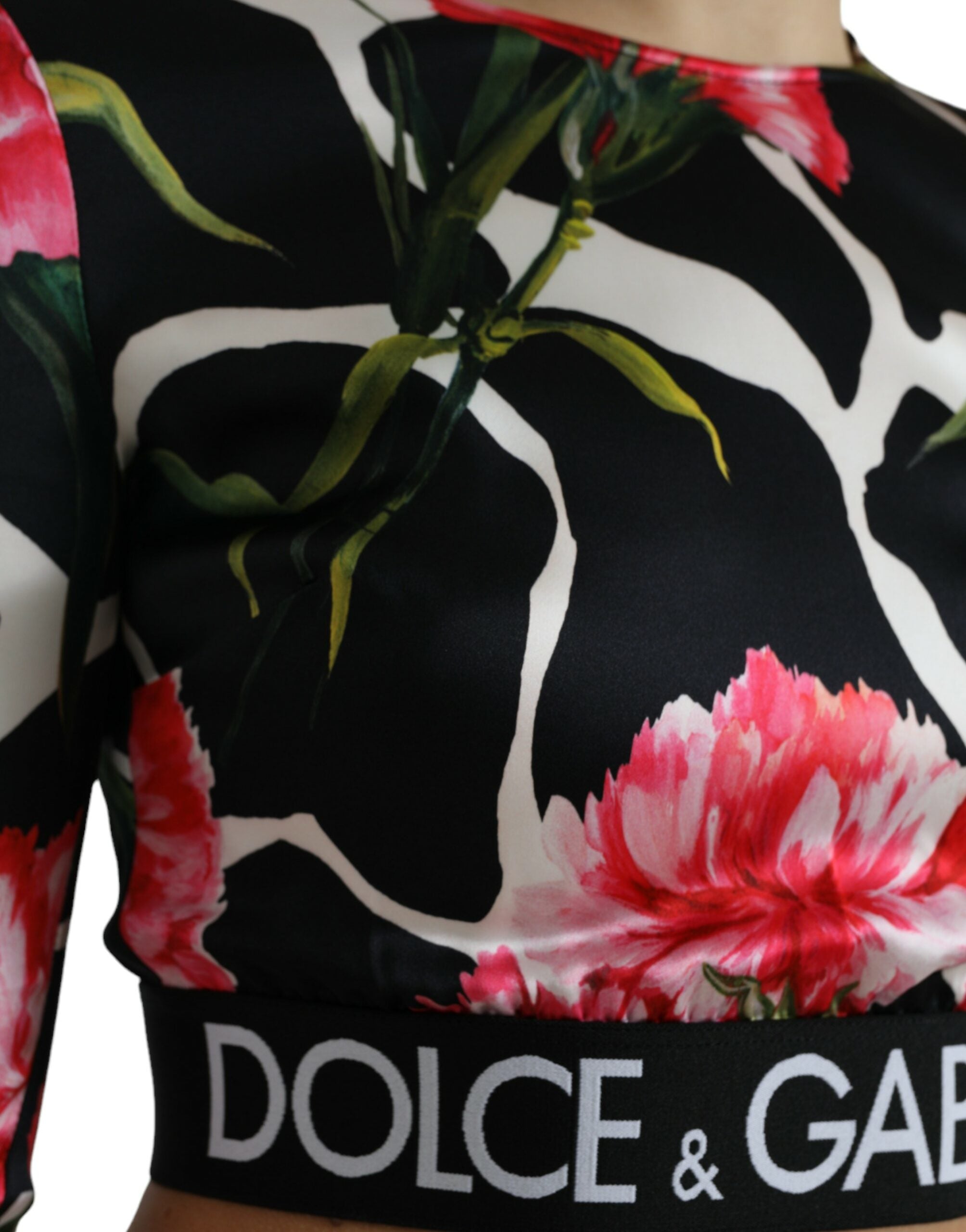 Dolce &amp; Gabbana Haut chemisier court élégant à fleurs