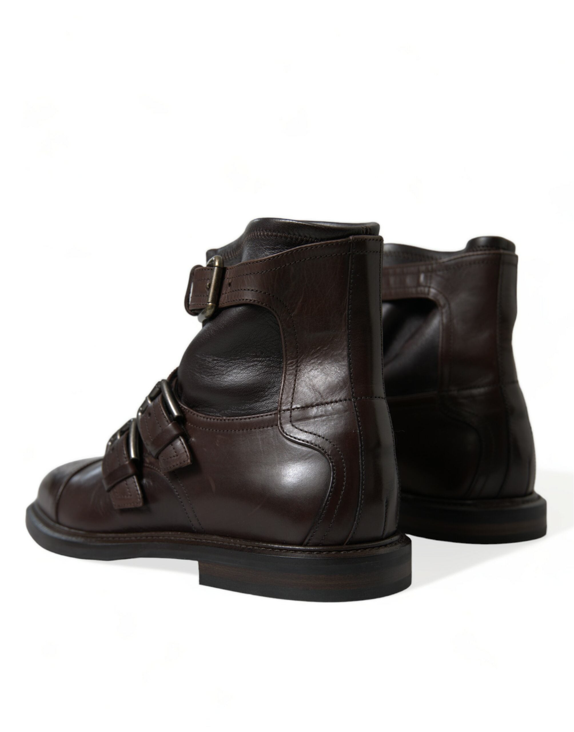 Dolce &amp; Gabbana Bottines en cuir élégantes pour hommes