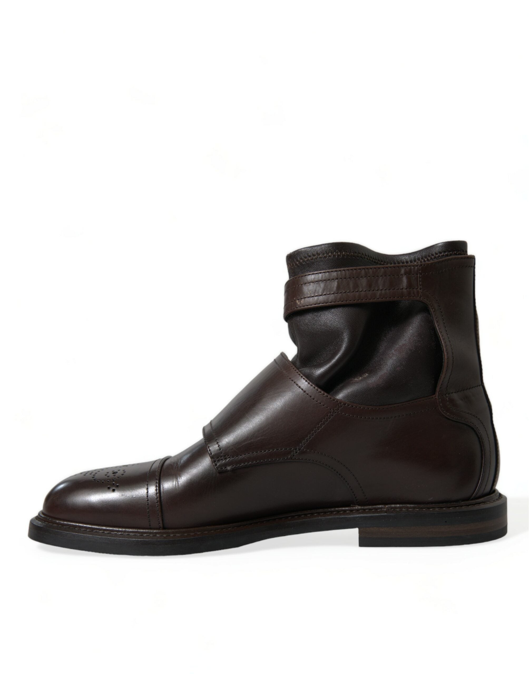 Dolce &amp; Gabbana Bottines en cuir élégantes pour hommes