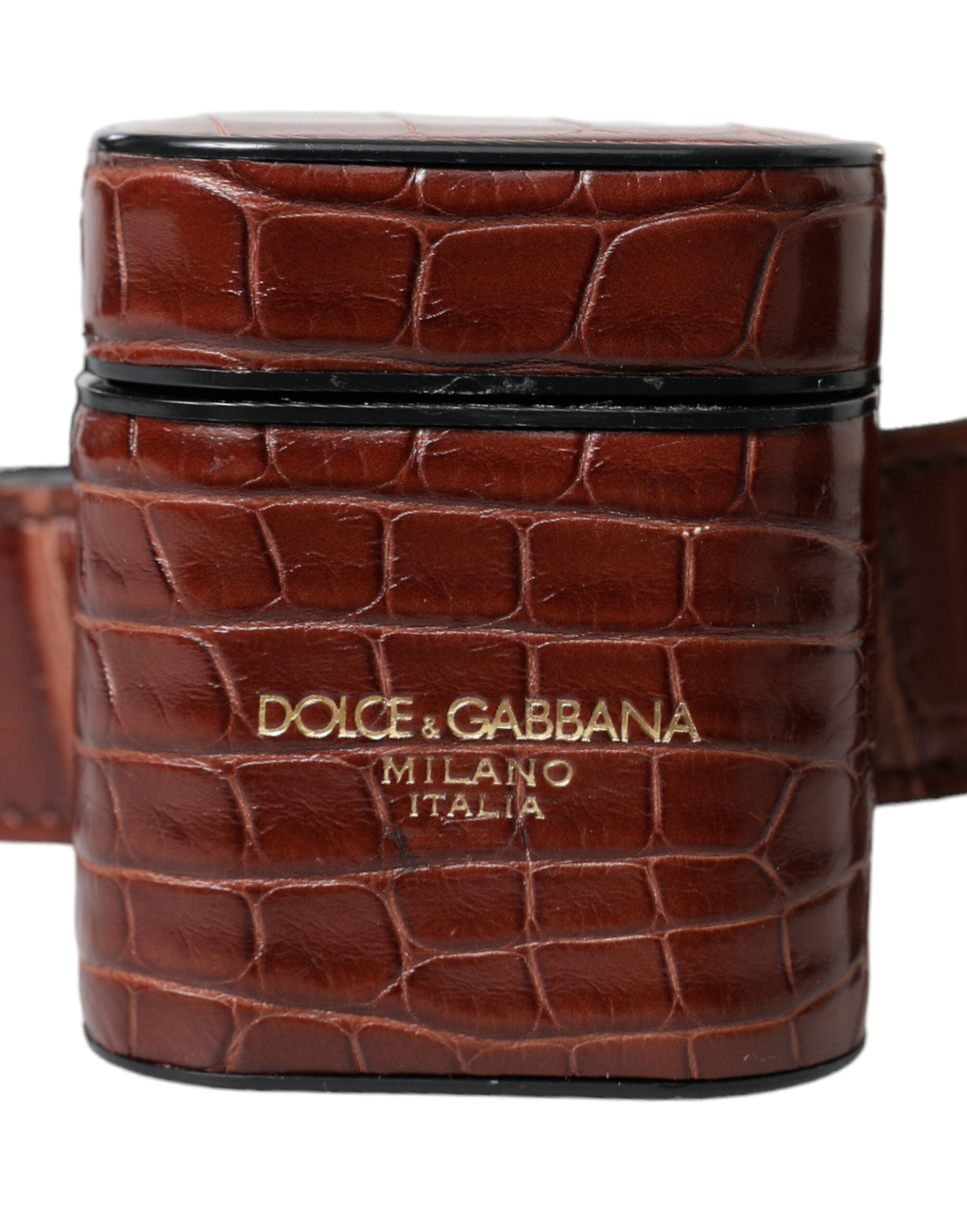 Dolce &amp; Gabbana Duo élégant pour Airpods et porte-monnaie en cuir