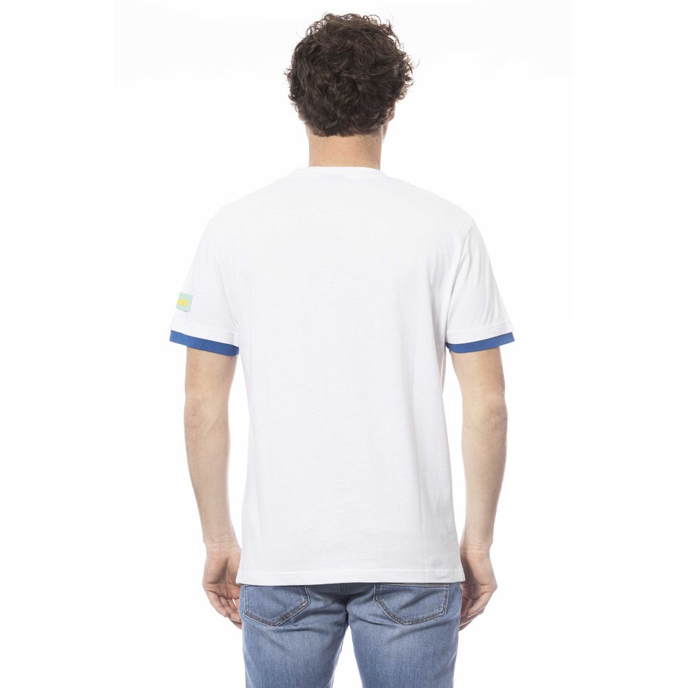 Invicta T-shirt élégant à col rond en coton blanc