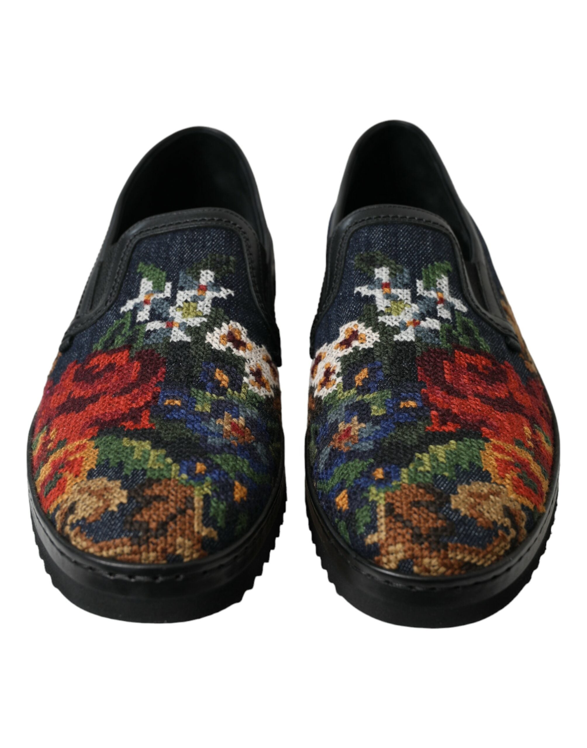 Dolce &amp; Gabbana Mocassins élégants à fleurs multicolores