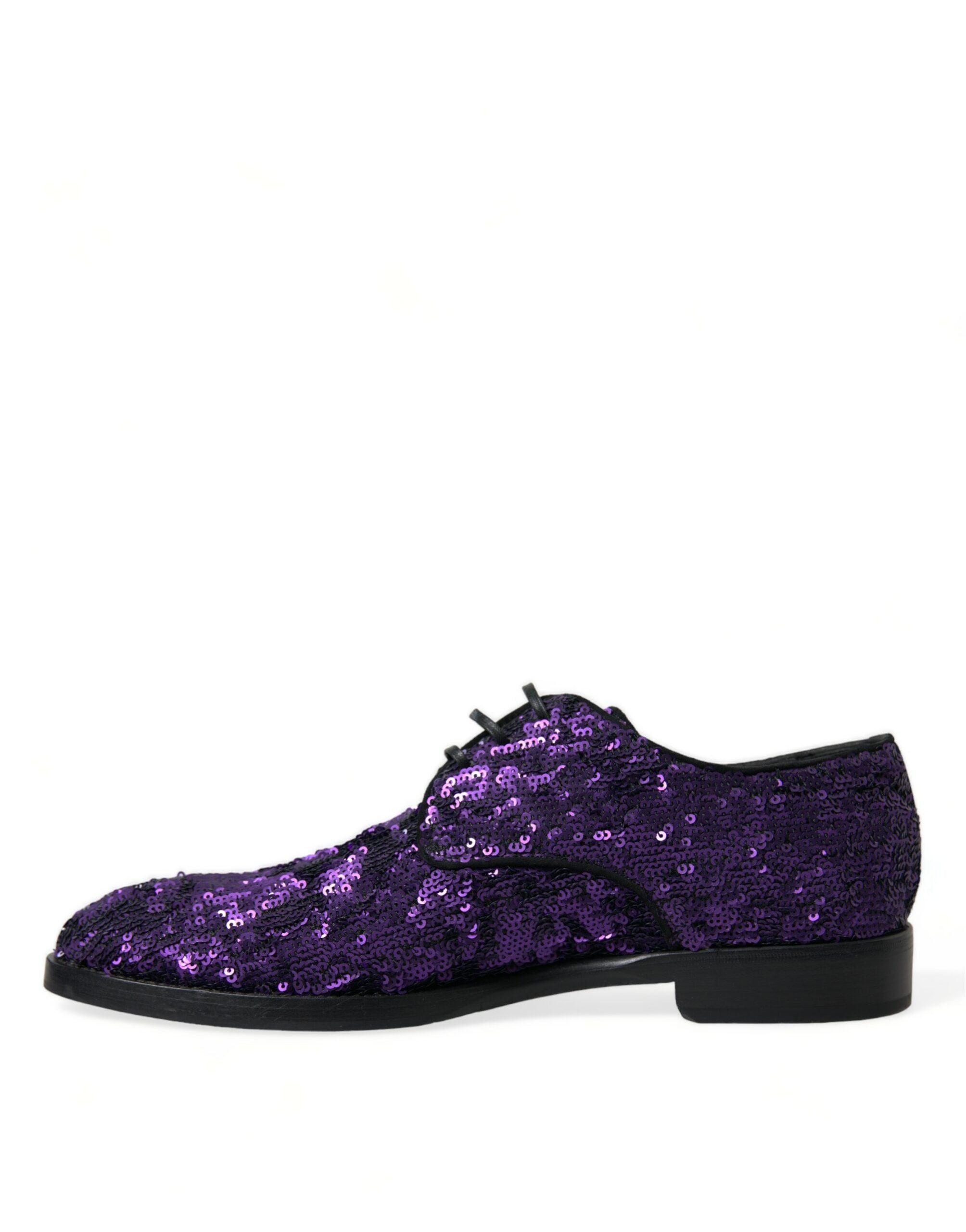 Dolce &amp; Gabbana élégantes chaussures habillées Oxford à paillettes