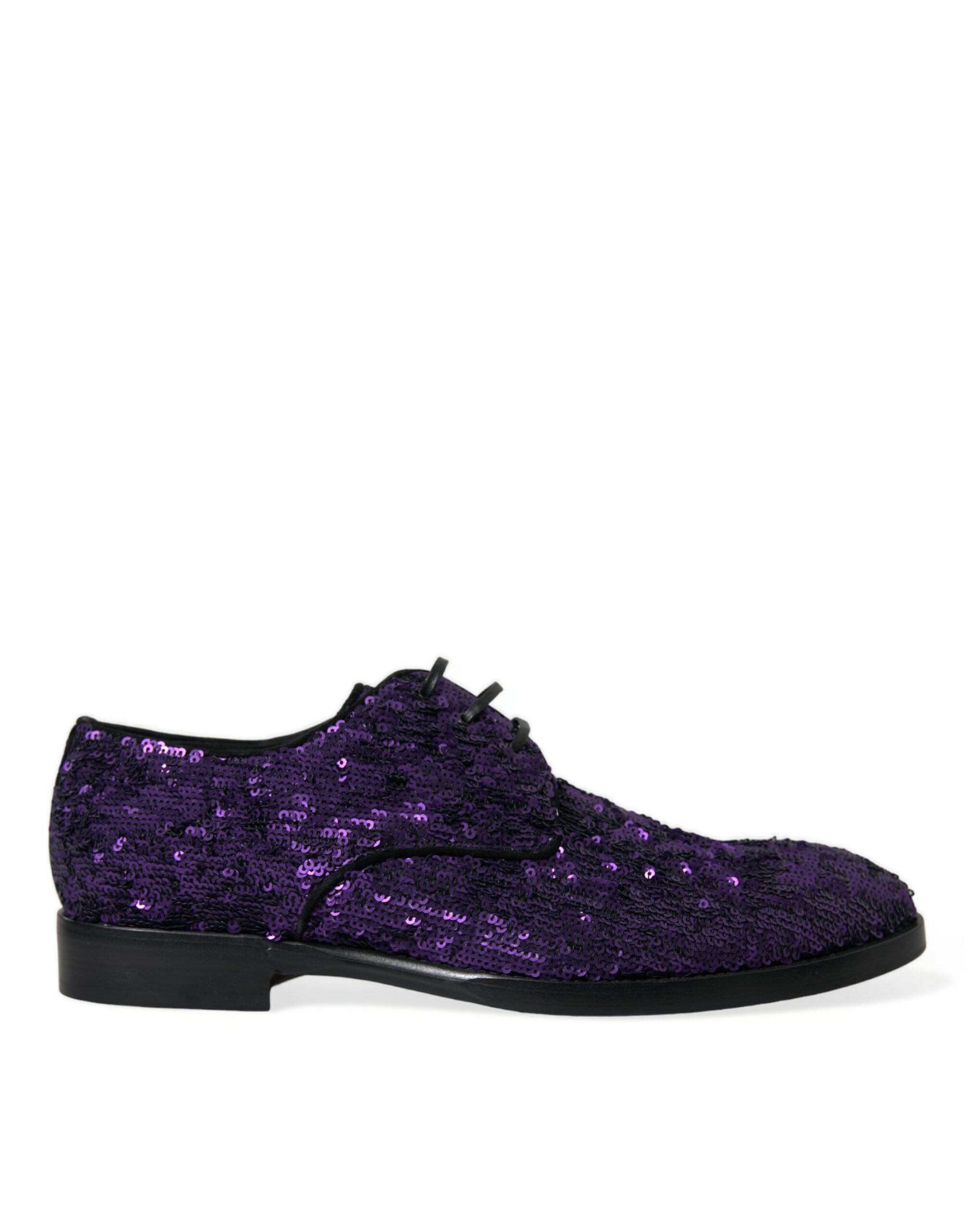 Dolce &amp; Gabbana élégantes chaussures habillées Oxford à paillettes