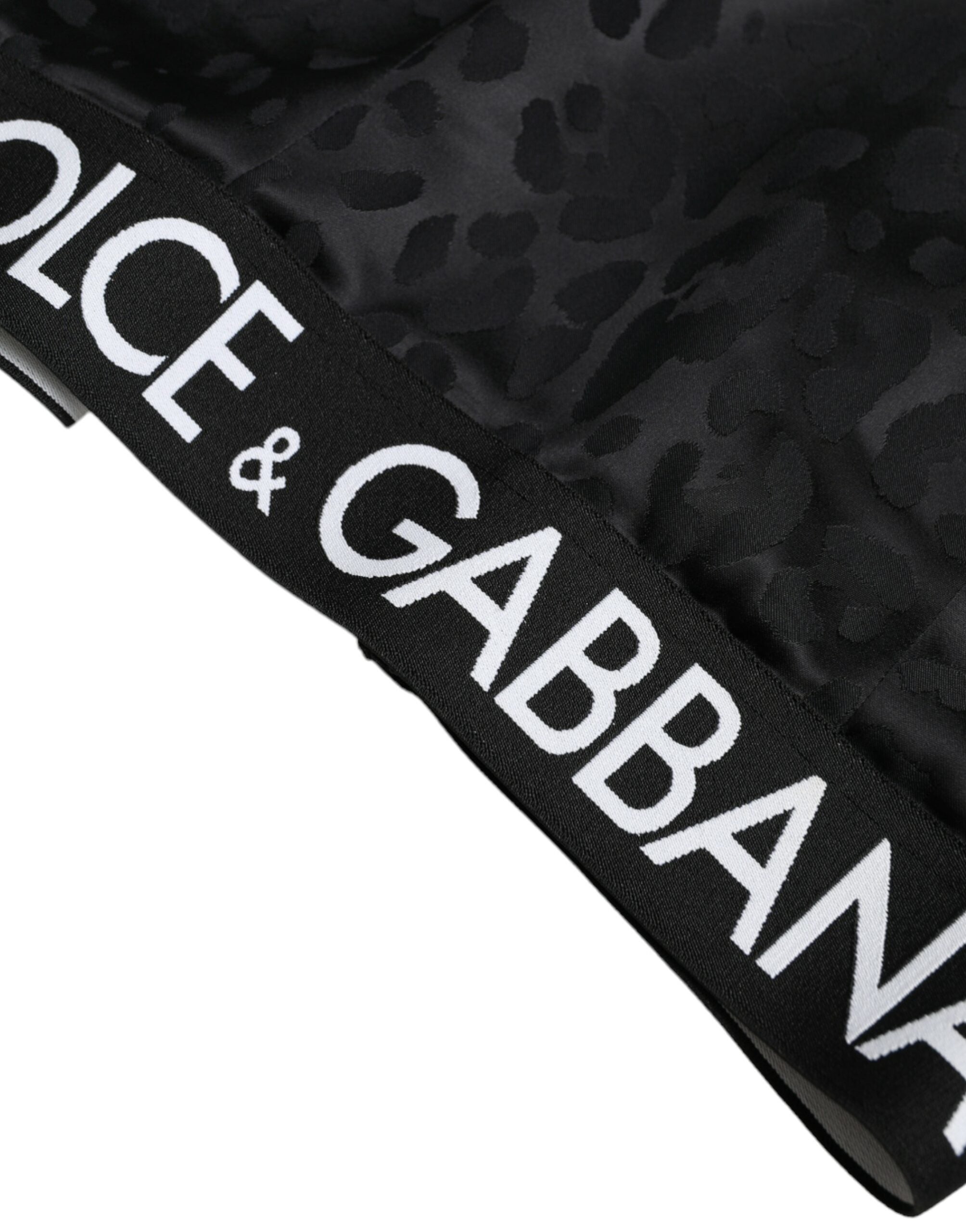 Dolce &amp; Gabbana Haut court noir élégant avec fermeture à glissière