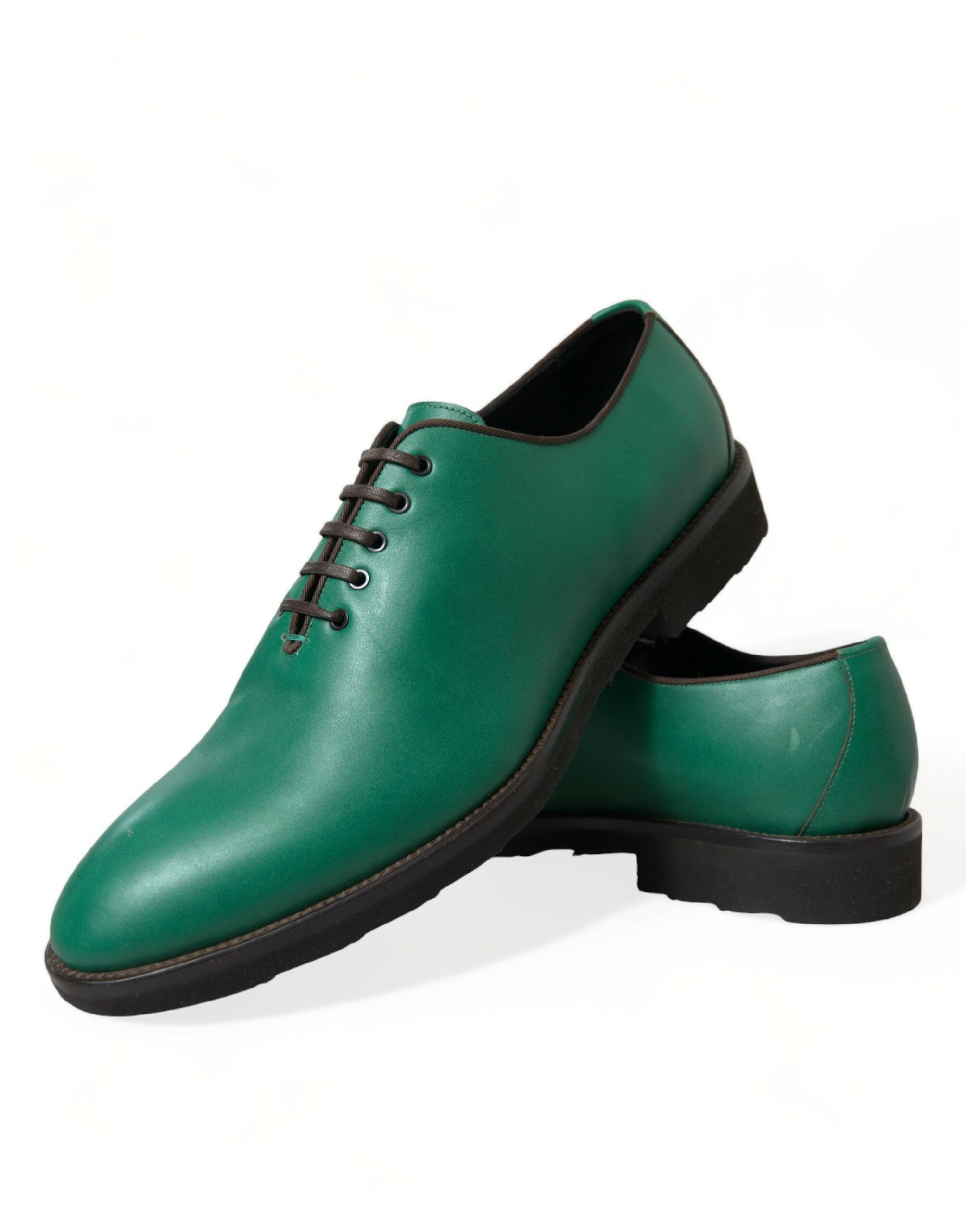 Dolce &amp; Gabbana élégantes chaussures habillées Oxford en cuir vert