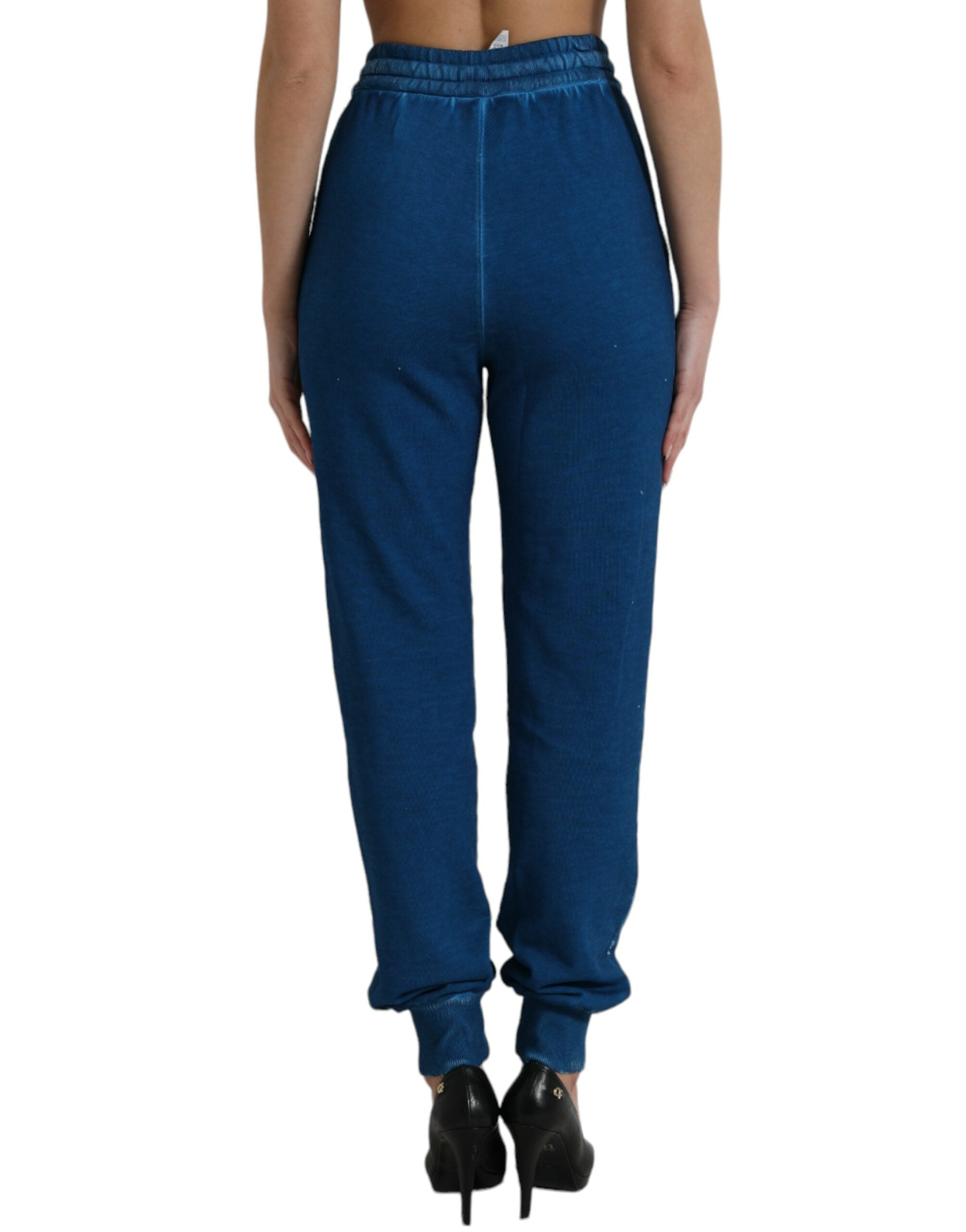 Dolce &amp; Gabbana Pantalon de jogging surélevé en coton