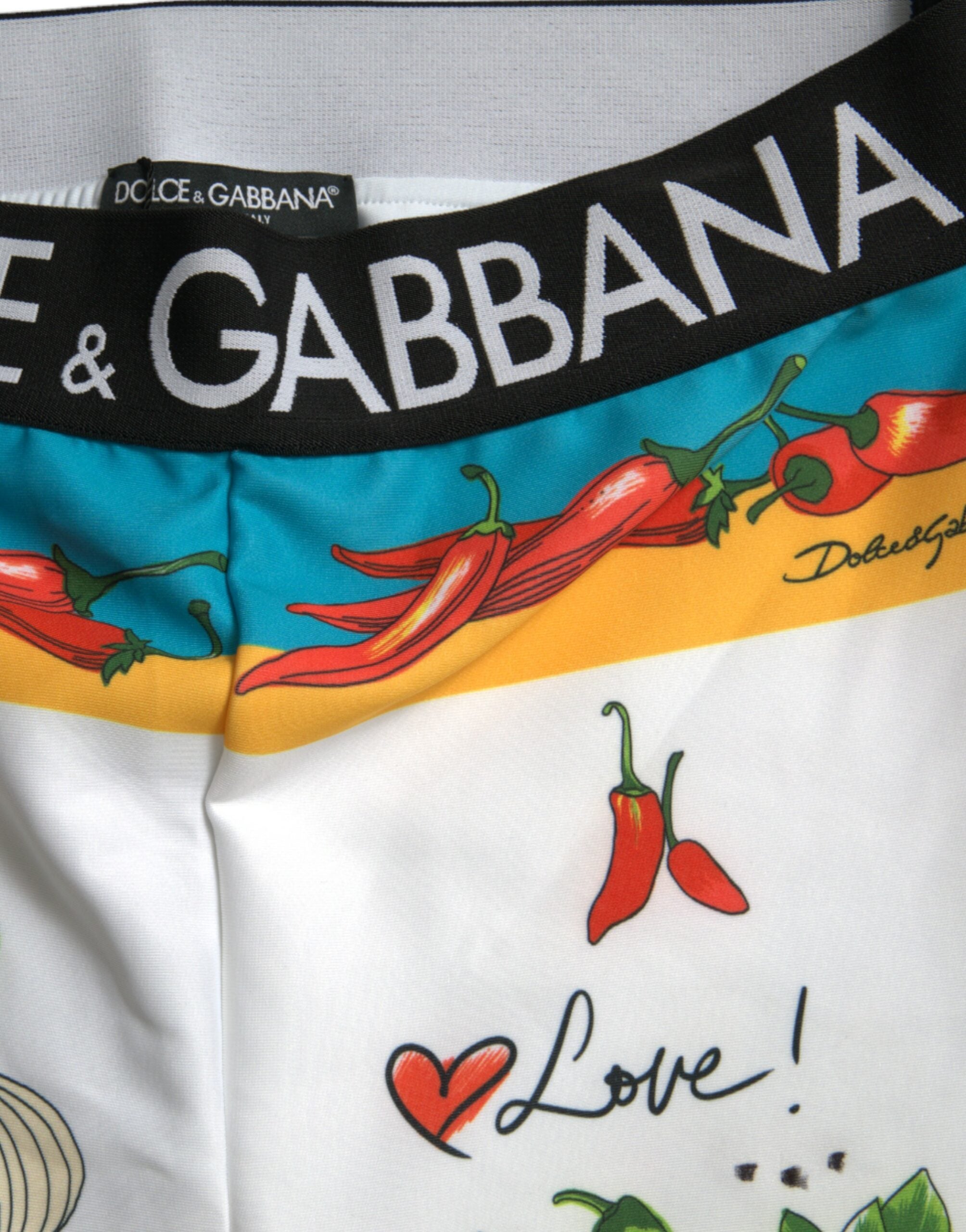 Dolce &amp; Gabbana Leggings imprimés taille haute élégants