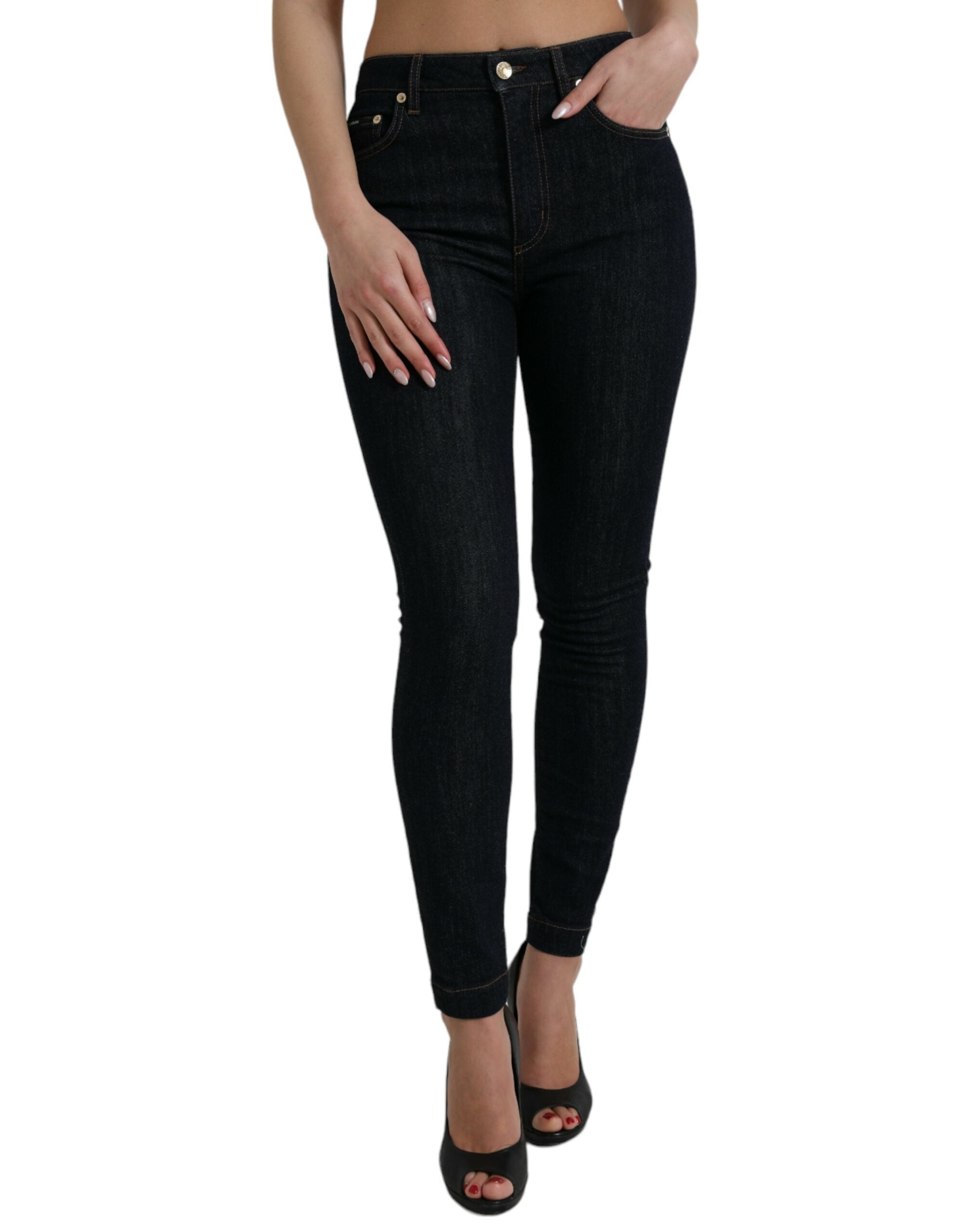 Dolce &amp; Gabbana Jean en denim extensible taille moyenne élégant