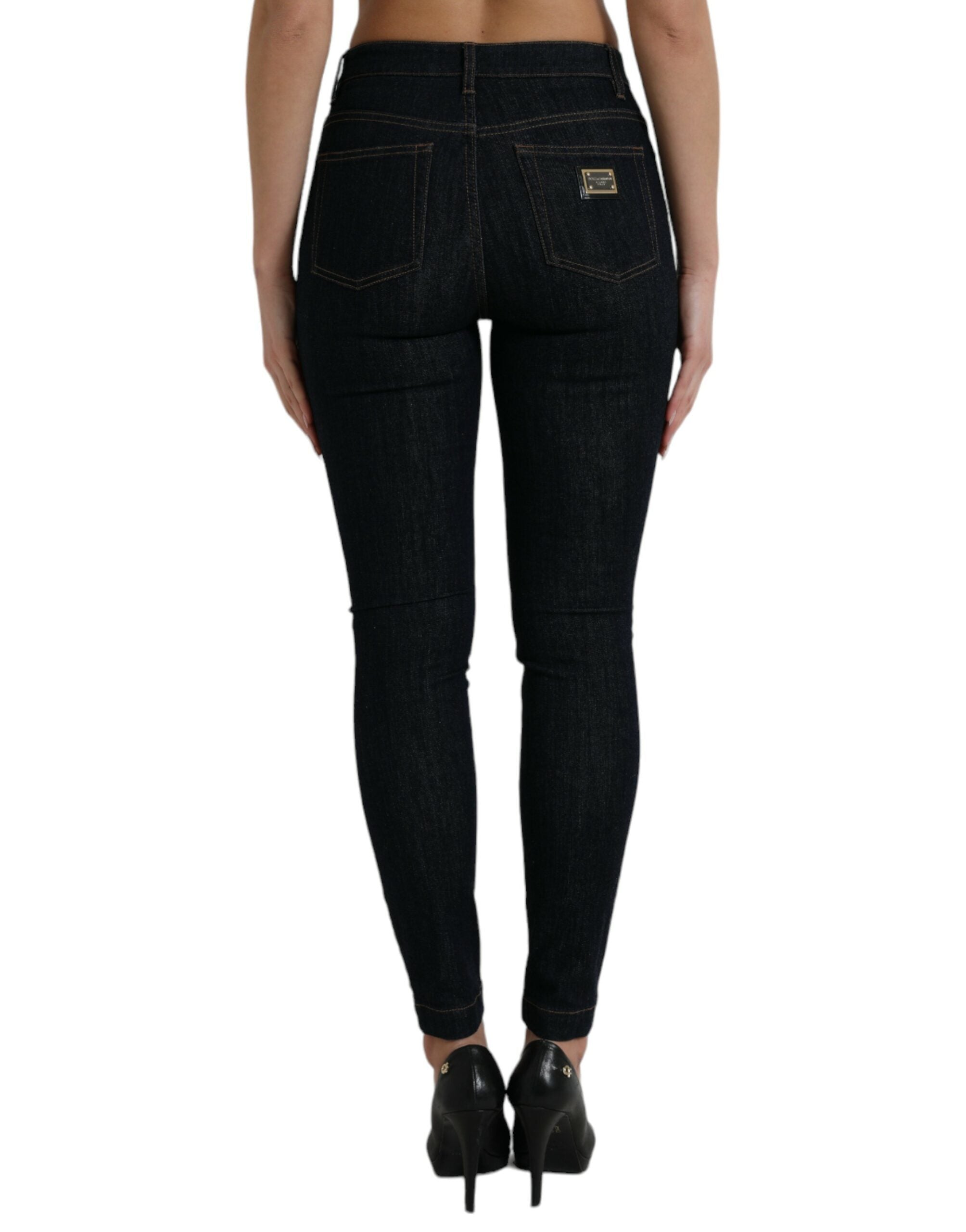 Dolce &amp; Gabbana Jean en denim extensible taille moyenne élégant