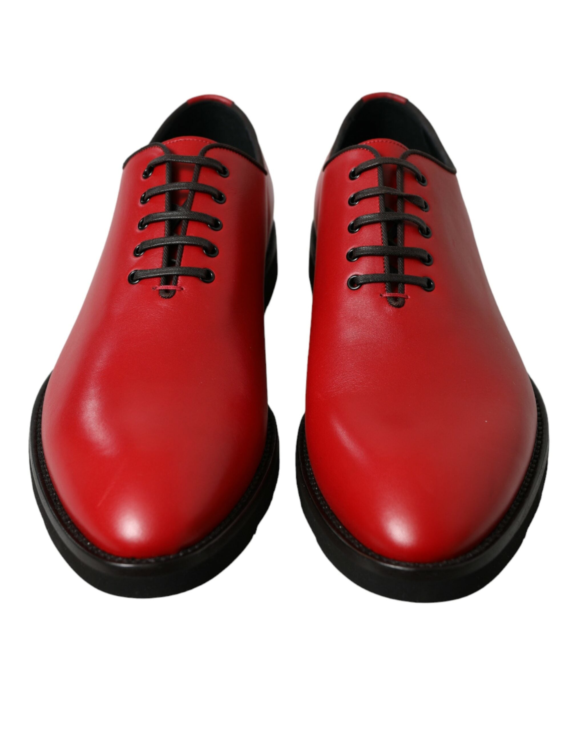 Dolce &amp; Gabbana élégantes chaussures habillées Oxford en cuir rouge