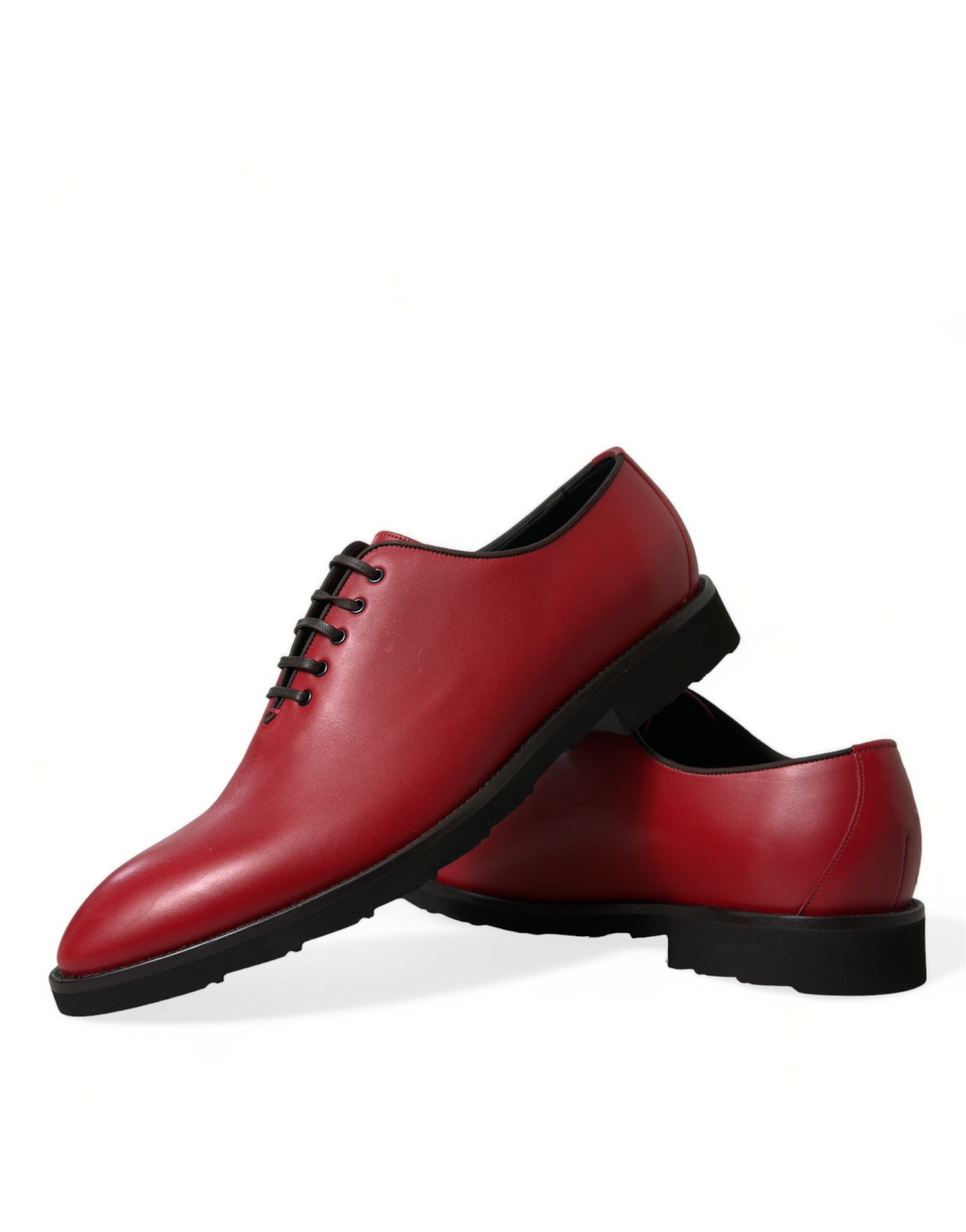 Dolce &amp; Gabbana élégantes chaussures habillées Oxford en cuir rouge