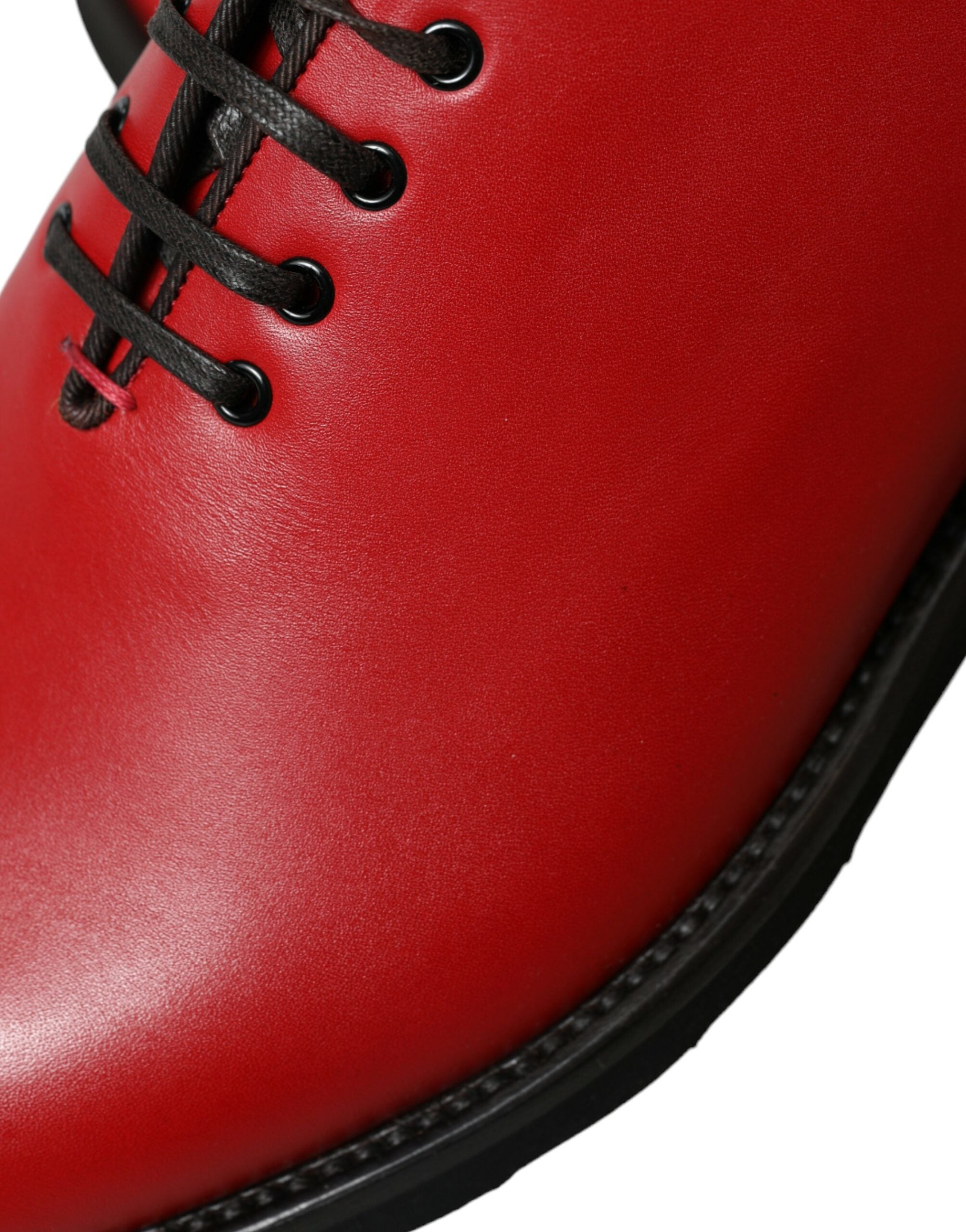 Dolce &amp; Gabbana élégantes chaussures habillées Oxford en cuir rouge