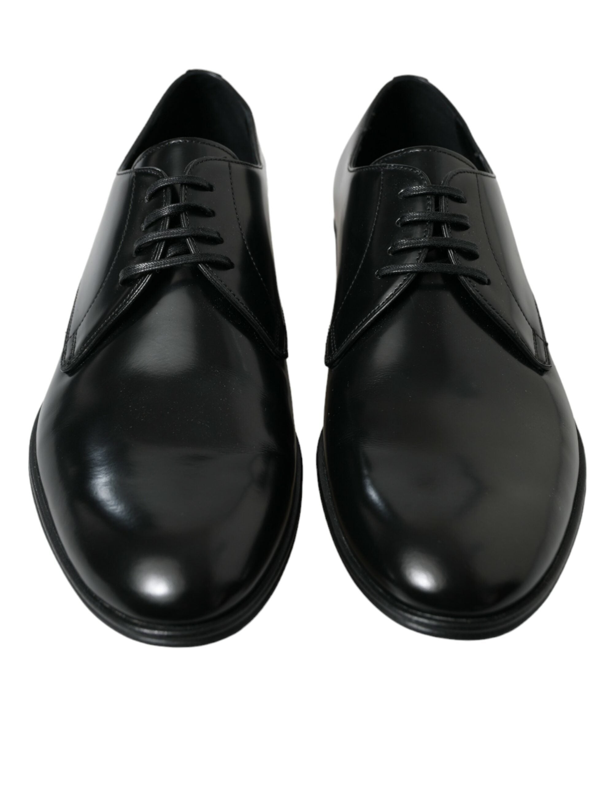 Dolce &amp; Gabbana Élégantes chaussures formelles Derby en cuir noir