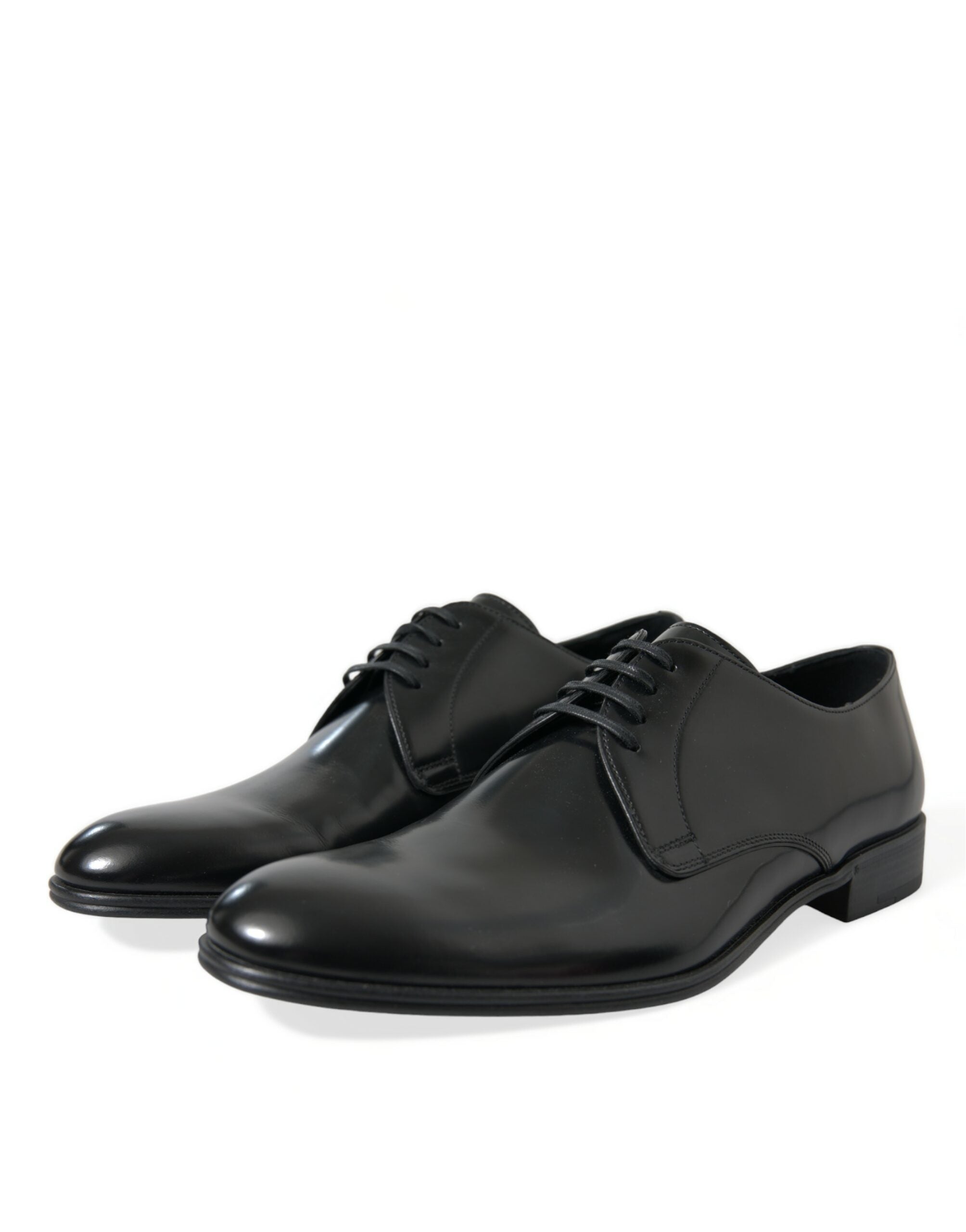 Dolce &amp; Gabbana Élégantes chaussures formelles Derby en cuir noir