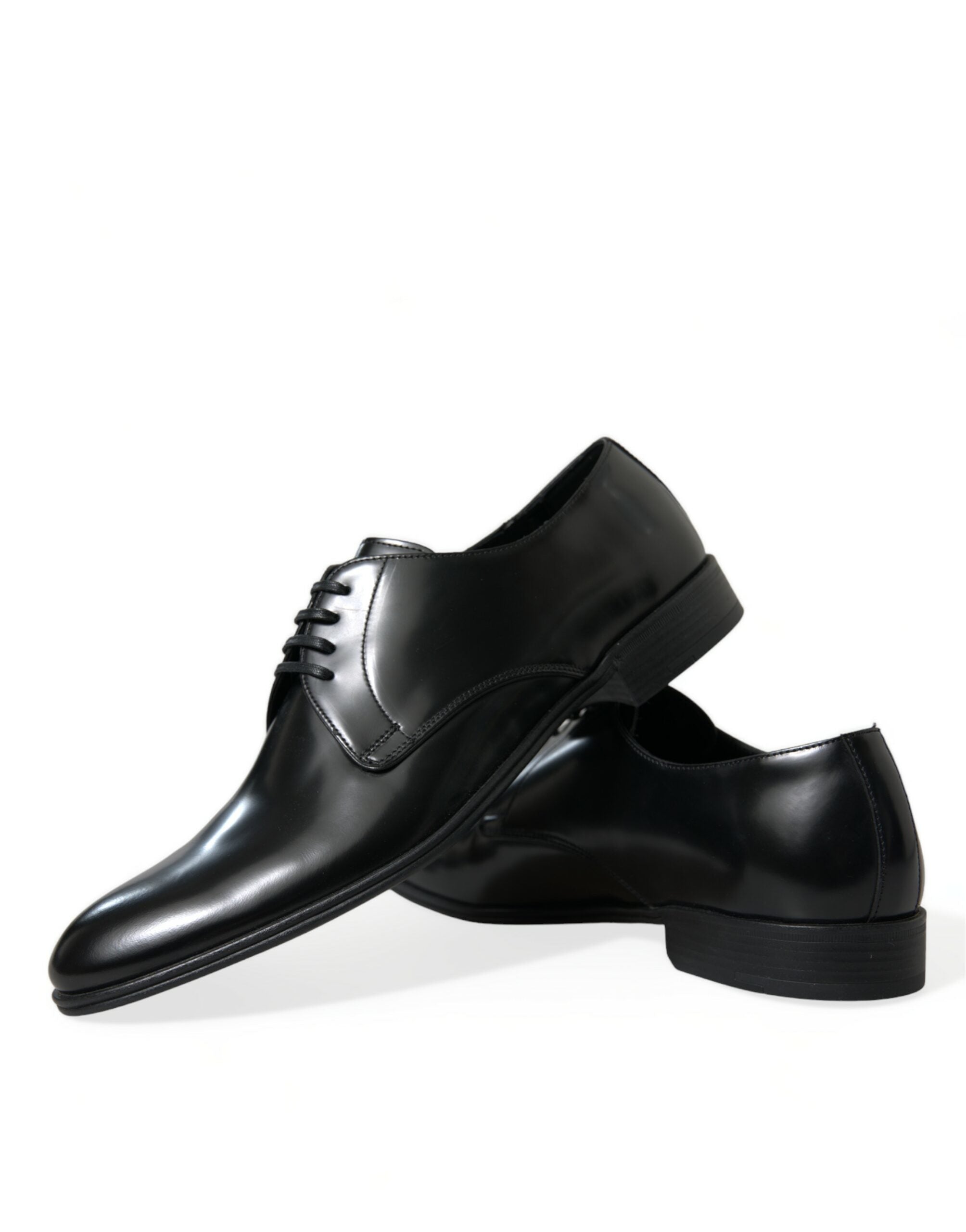 Dolce &amp; Gabbana Élégantes chaussures formelles Derby en cuir noir