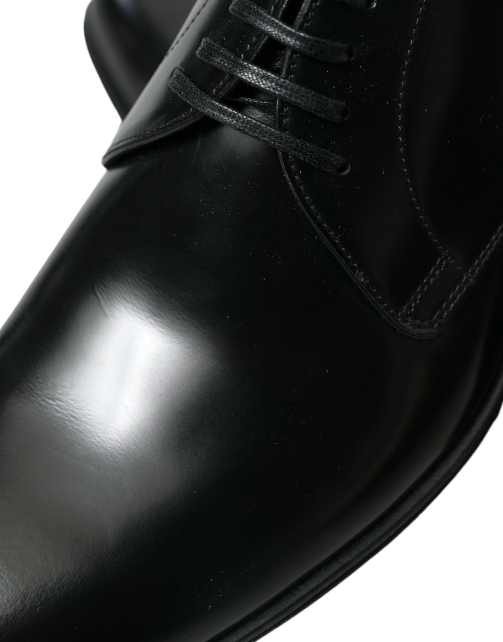 Dolce &amp; Gabbana Élégantes chaussures formelles Derby en cuir noir