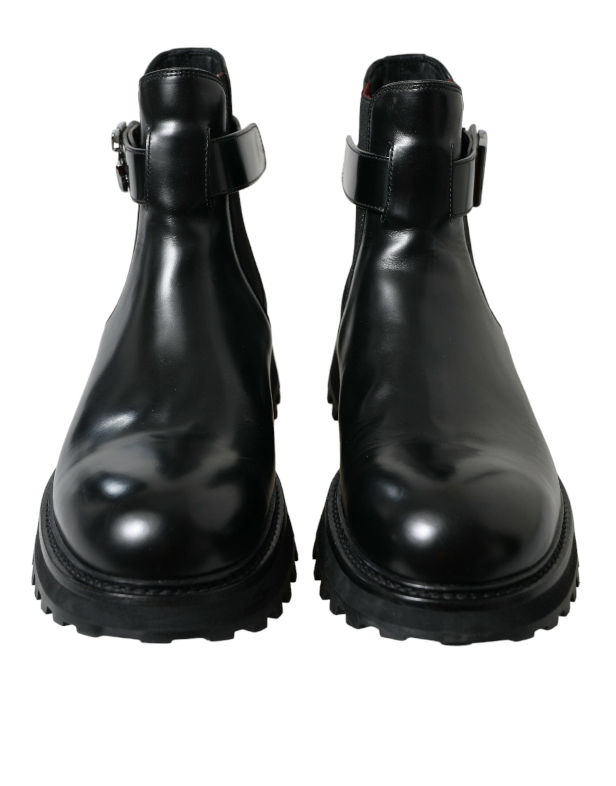 Dolce &amp; Gabbana Bottines Chelsea élégantes en cuir de veau noir