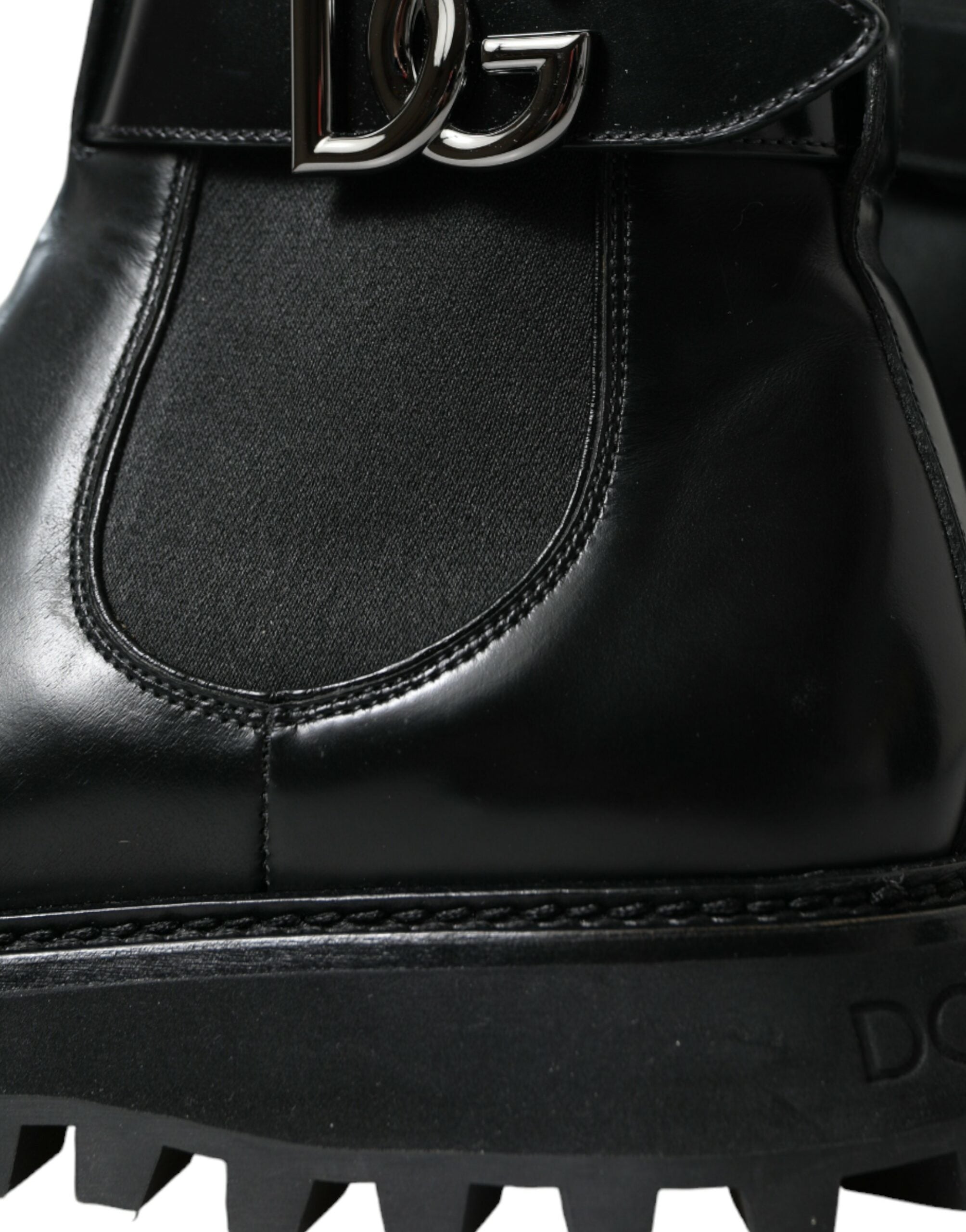 Dolce &amp; Gabbana Bottines Chelsea élégantes en cuir de veau noir