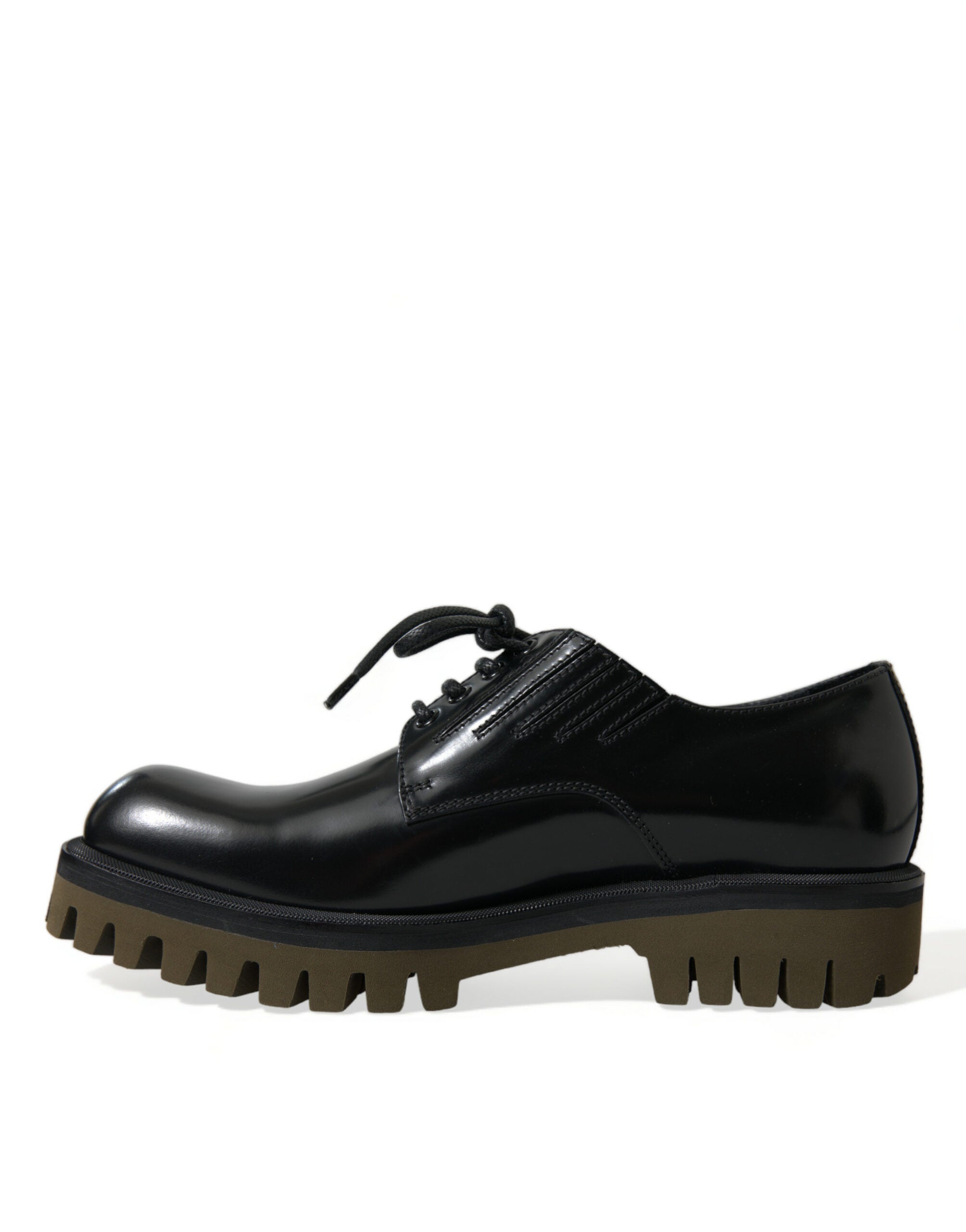 Dolce &amp; Gabbana élégantes chaussures habillées derby en cuir noir