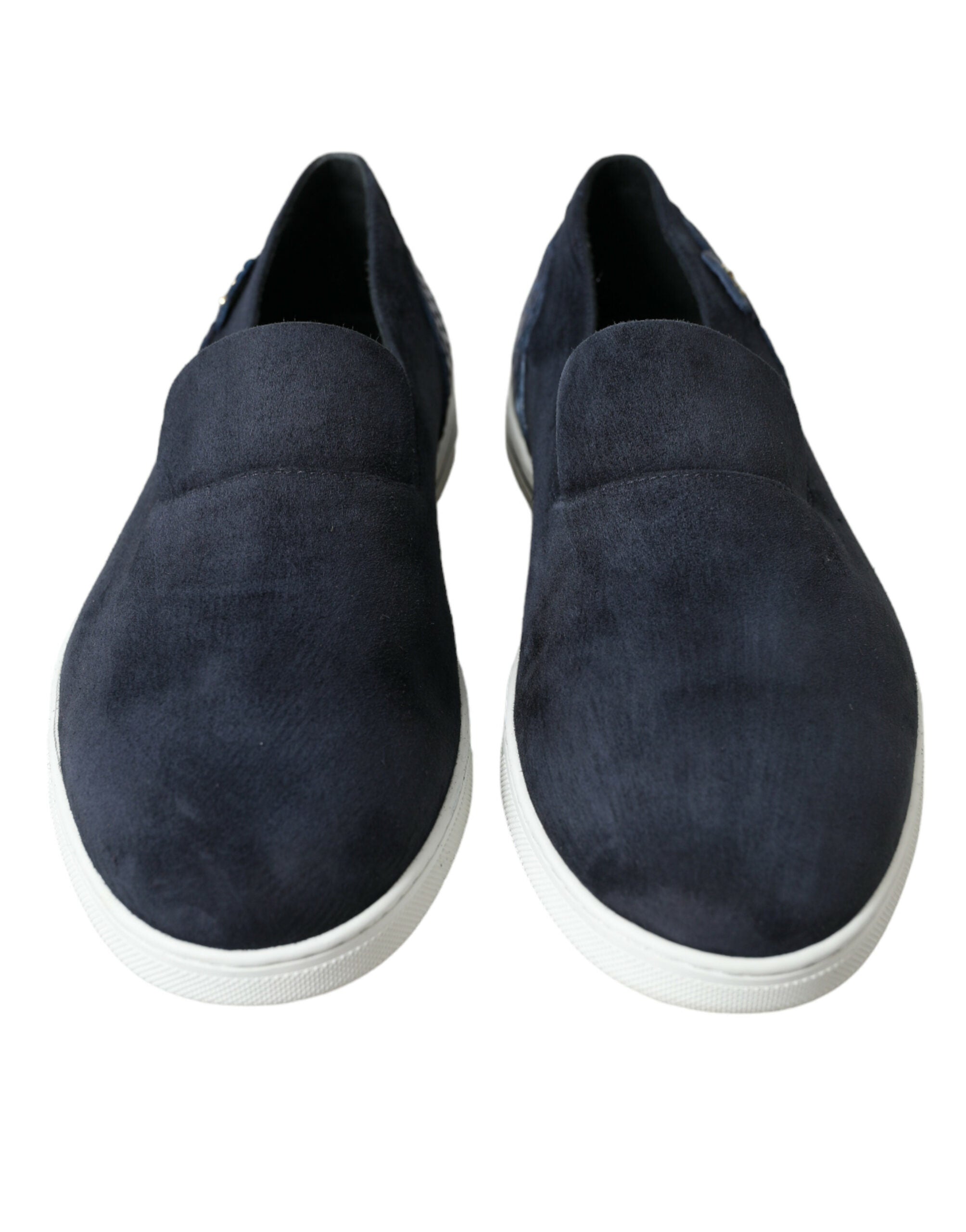 Dolce &amp; Gabbana Mocassins élégants en cuir suédé bleu