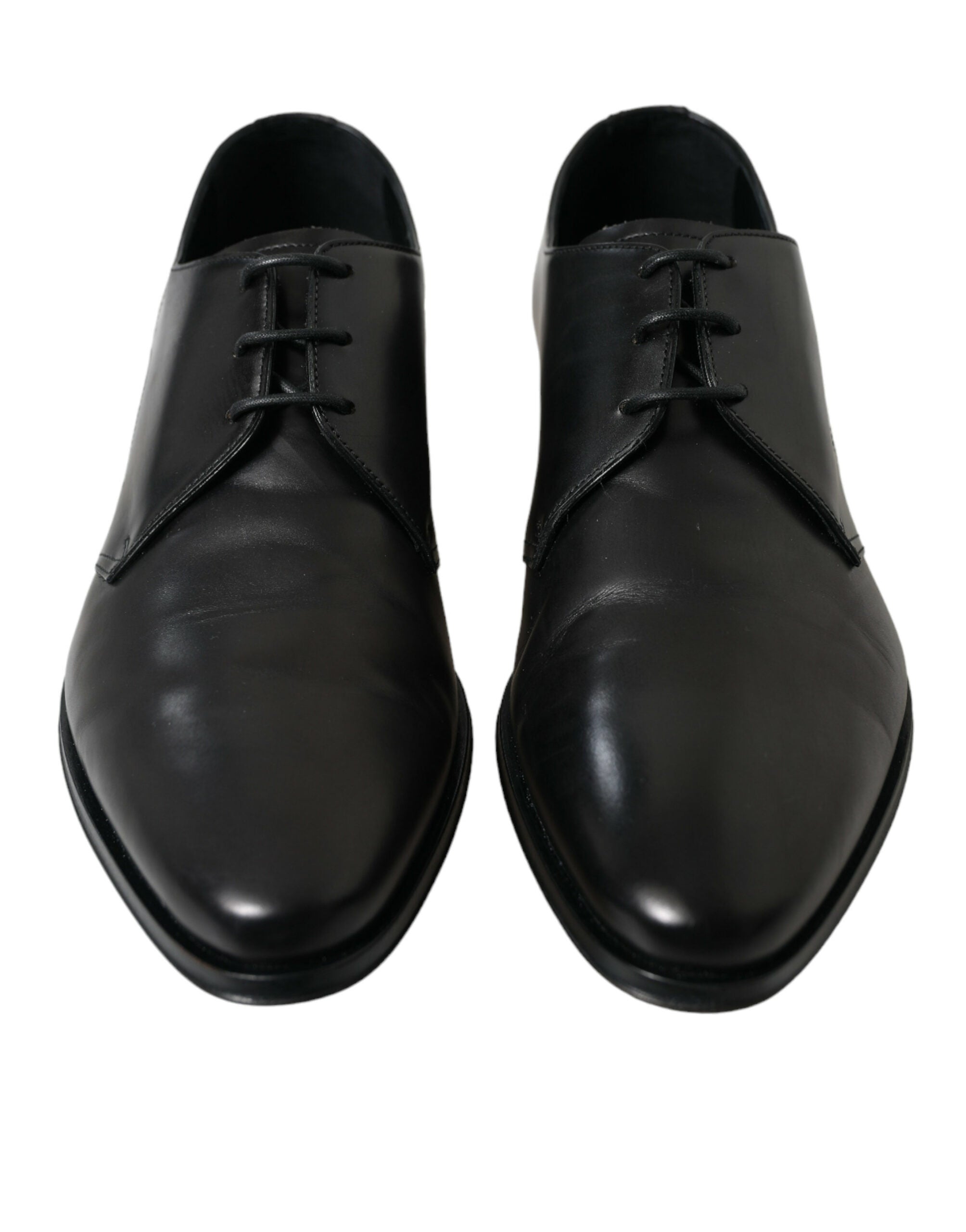 Dolce &amp; Gabbana élégantes chaussures habillées derby en cuir noir