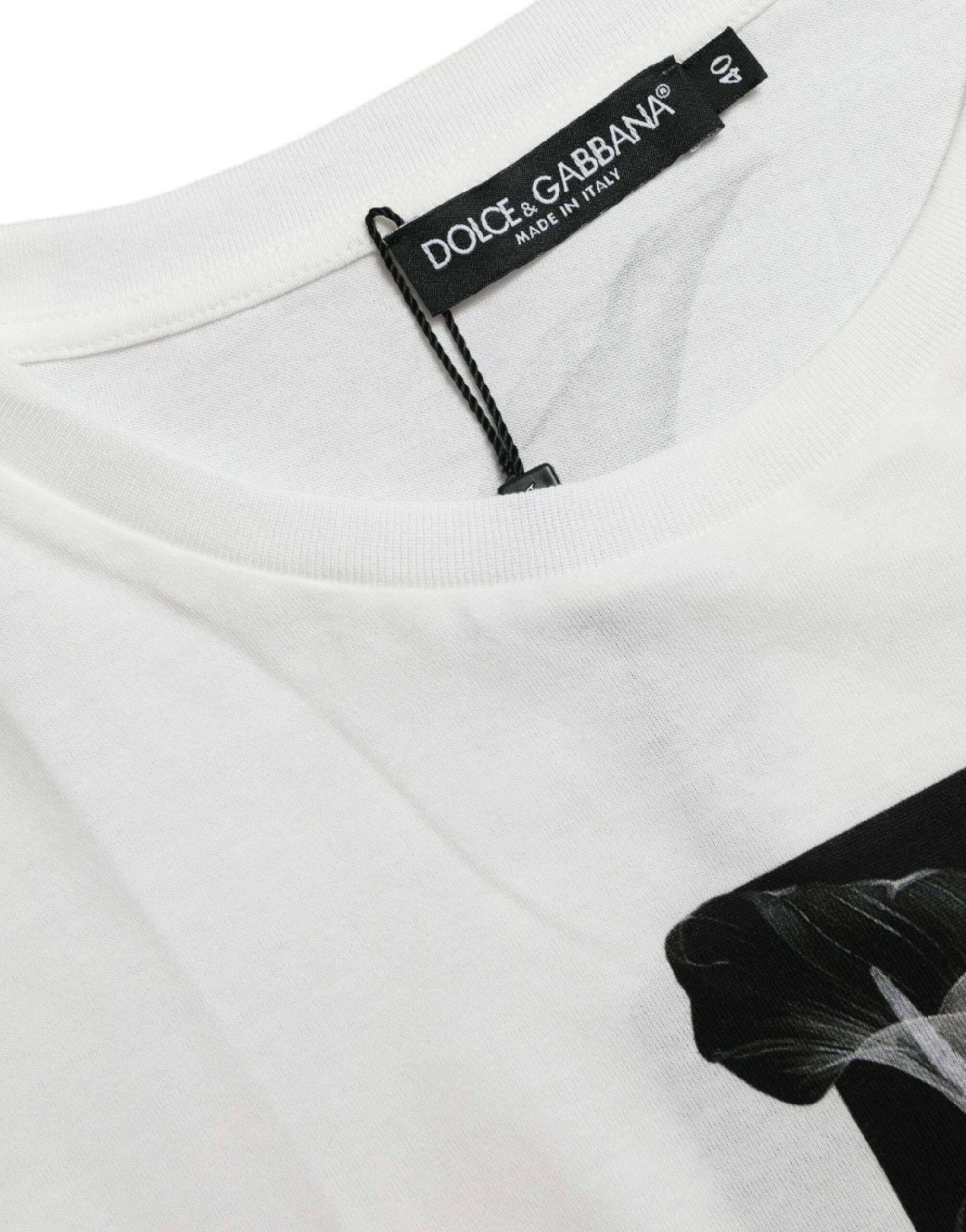 Dolce &amp; Gabbana T-shirt monochrome élégant à col rond