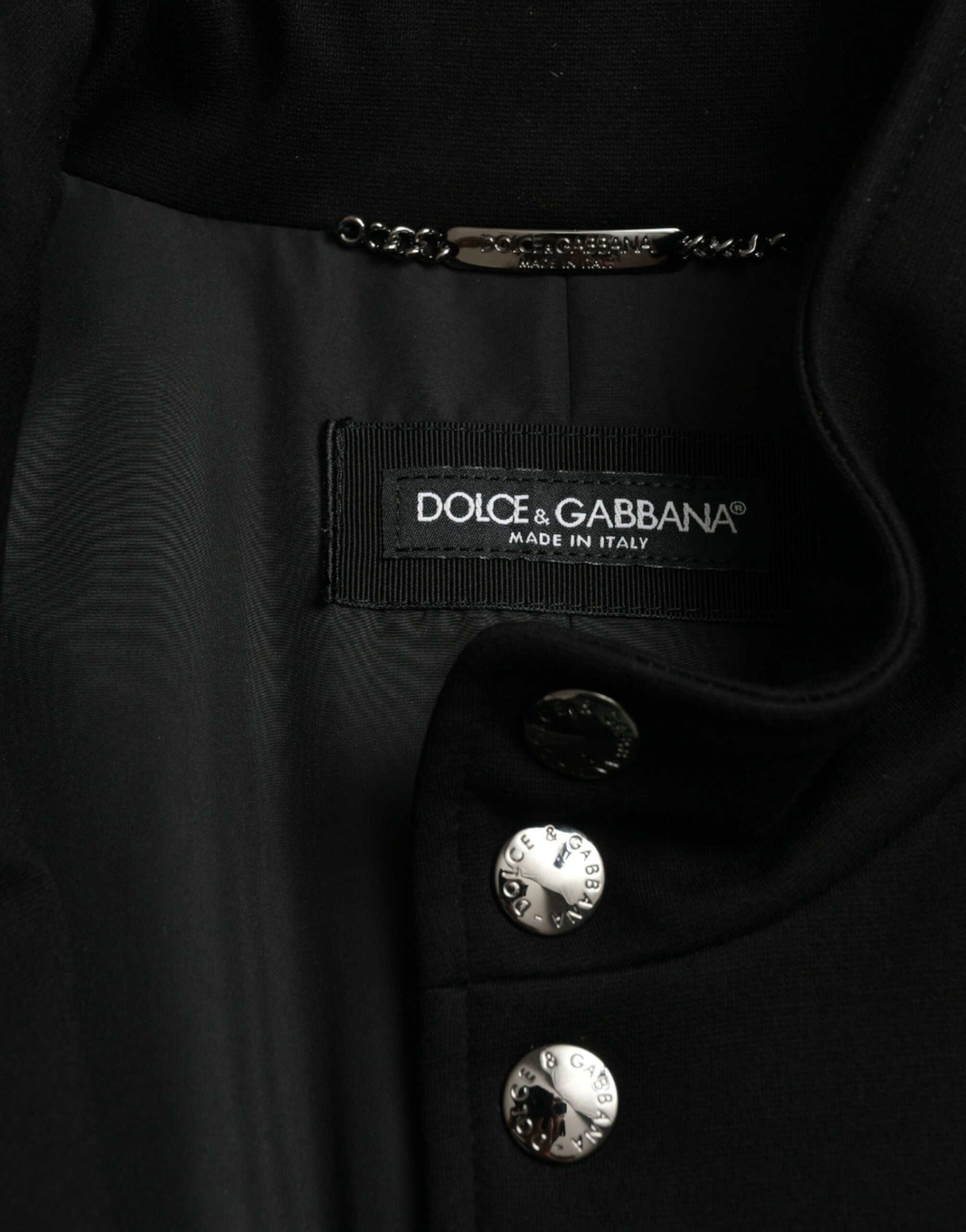 Dolce &amp; Gabbana Veste gilet sans manches noire élégante