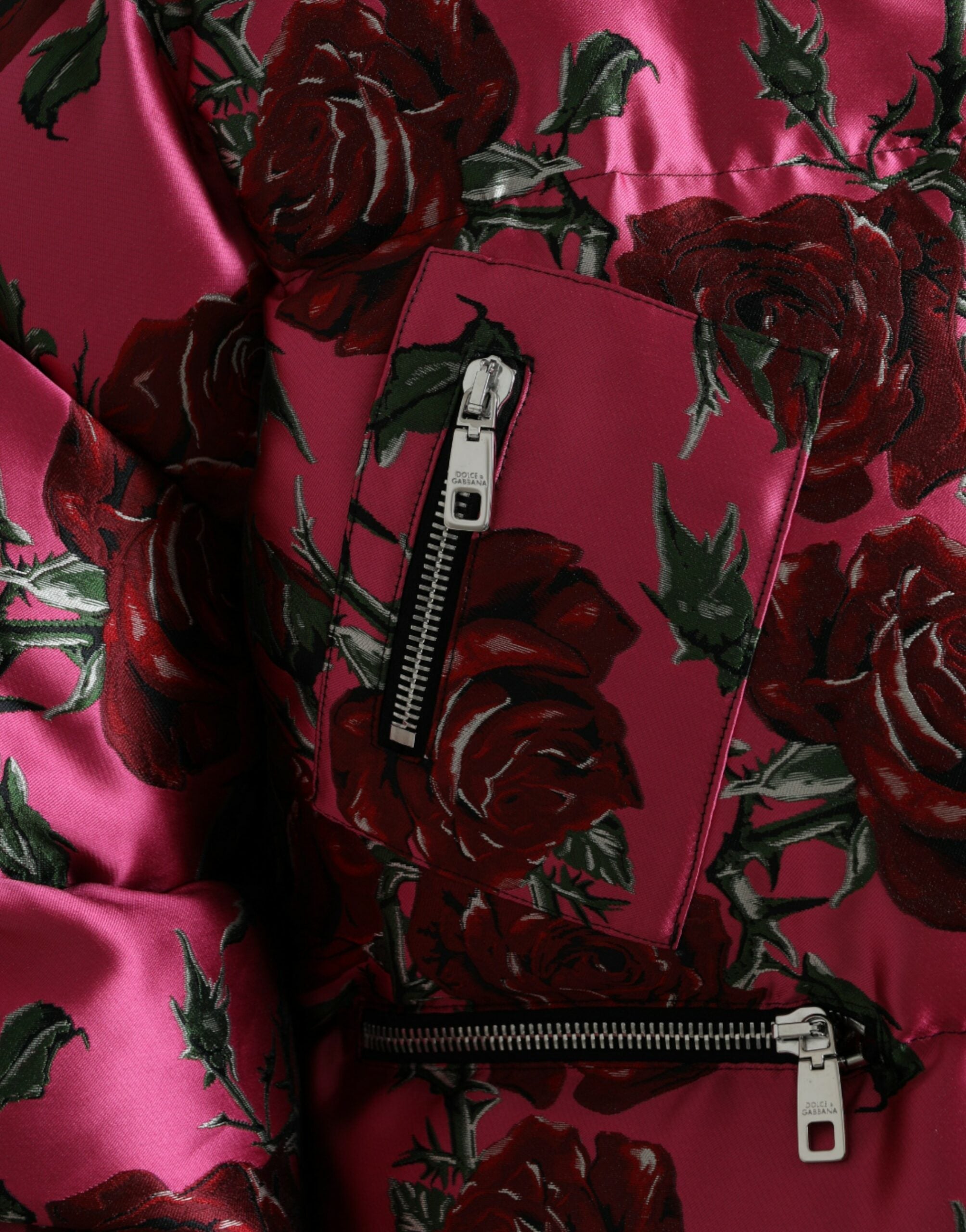 Dolce &amp; Gabbana Veste matelassée élégante à imprimé rose