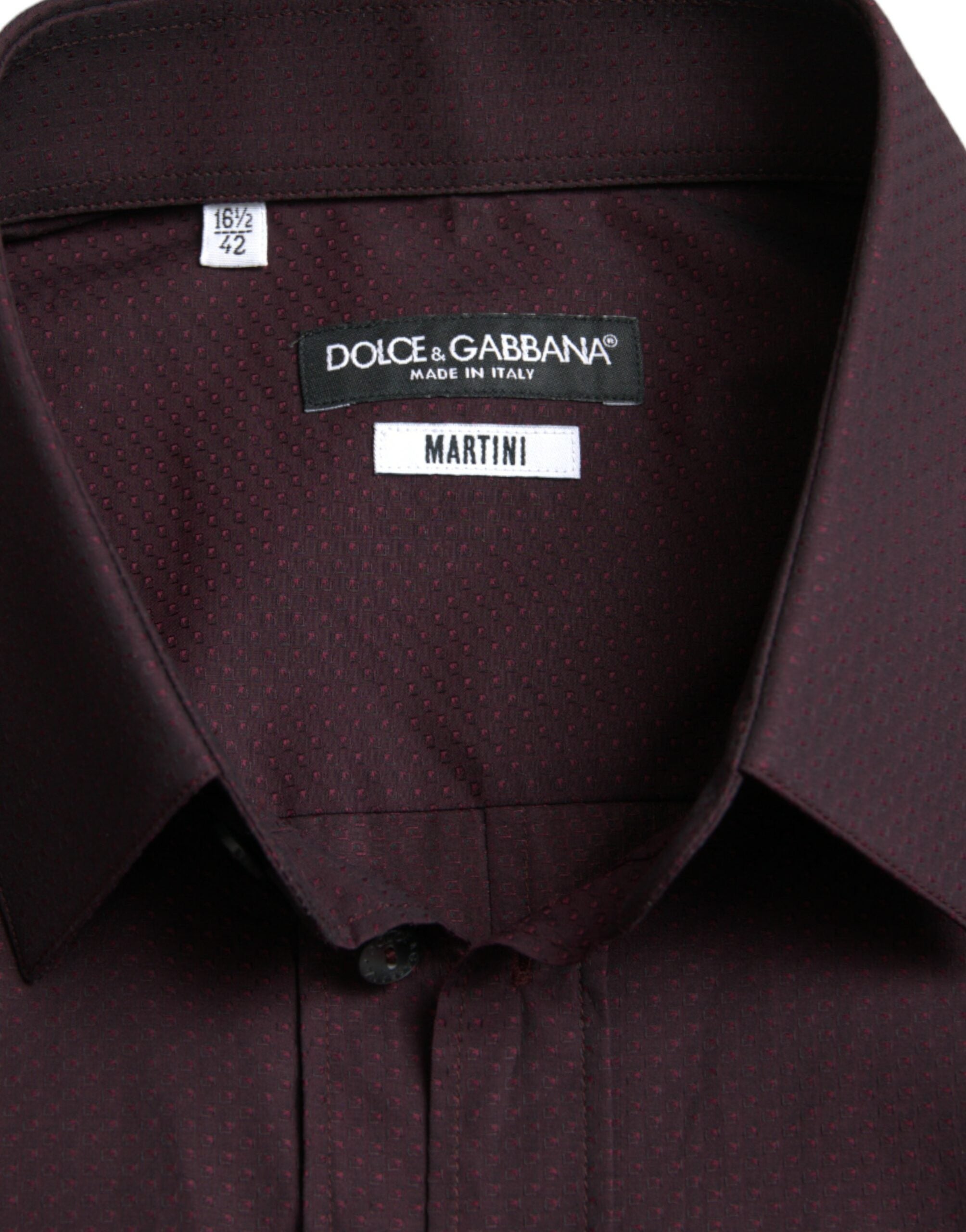 Dolce &amp; Gabbana Chemise habillée élégante marron Martini