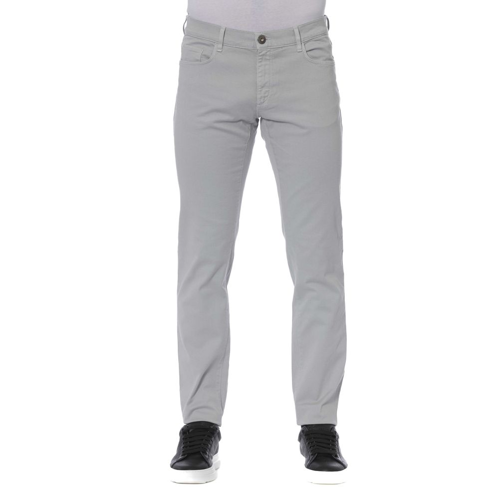 Trussardi Jeans Jean élégant en coton stretch gris