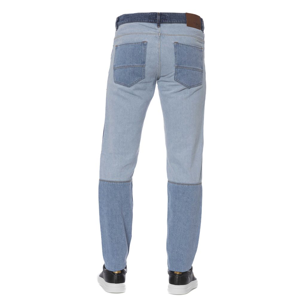 Trussardi Jeans Denim de coton bleu chic pour un style sophistiqué