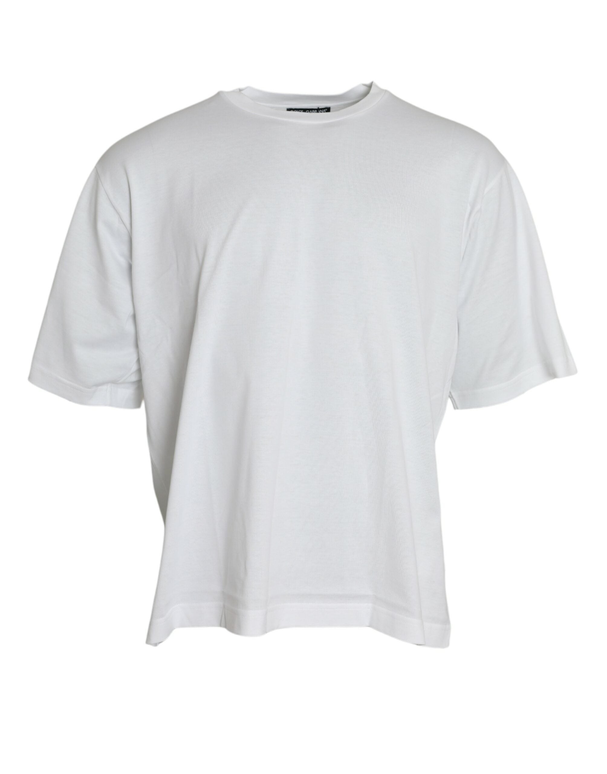 Dolce &amp; Gabbana T-shirt de luxe blanc élégant à col rond