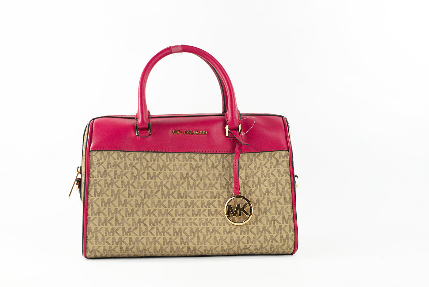 Michael Kors Travel Medium Carmin Rose Signature PVC Duffle Sac à bandoulière Sac à main