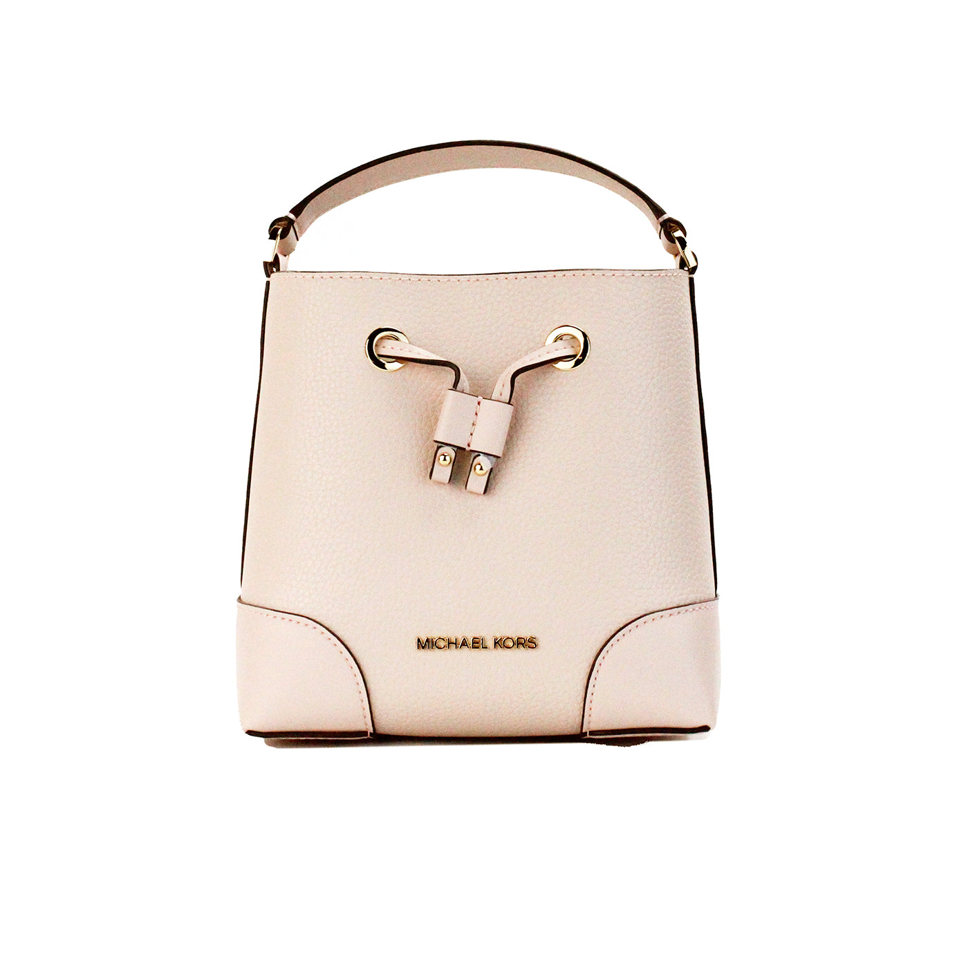 Michael Kors Mercer Petit sac à bandoulière en cuir galet poudre blush