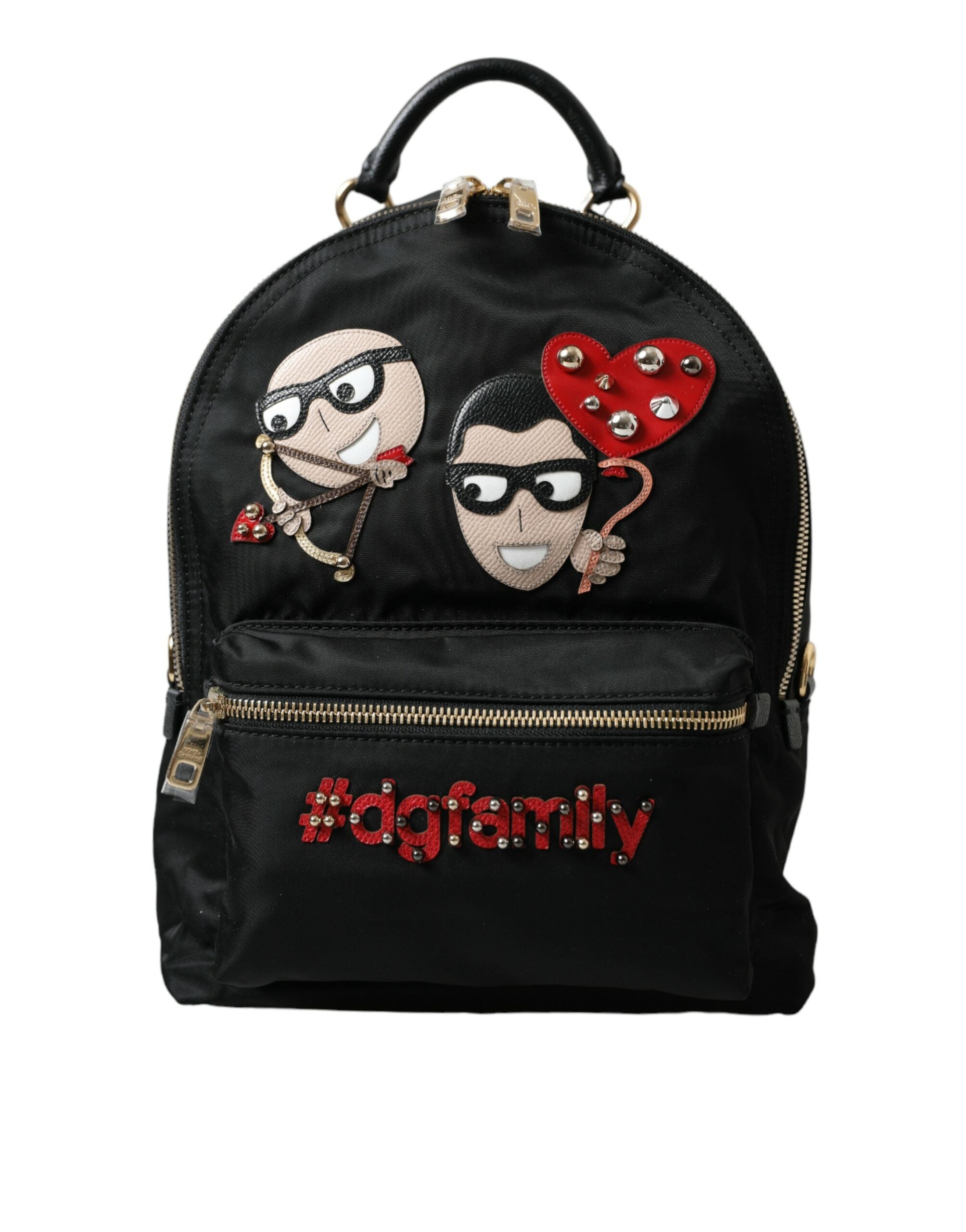 Dolce &amp; Gabbana Sac à dos noir orné élégant