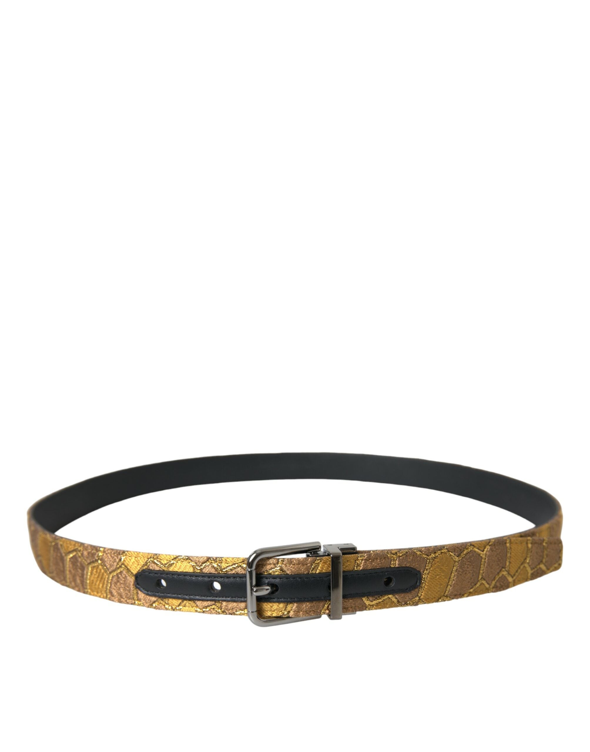 Dolce &amp; Gabbana Ceinture élégante en cuir doré