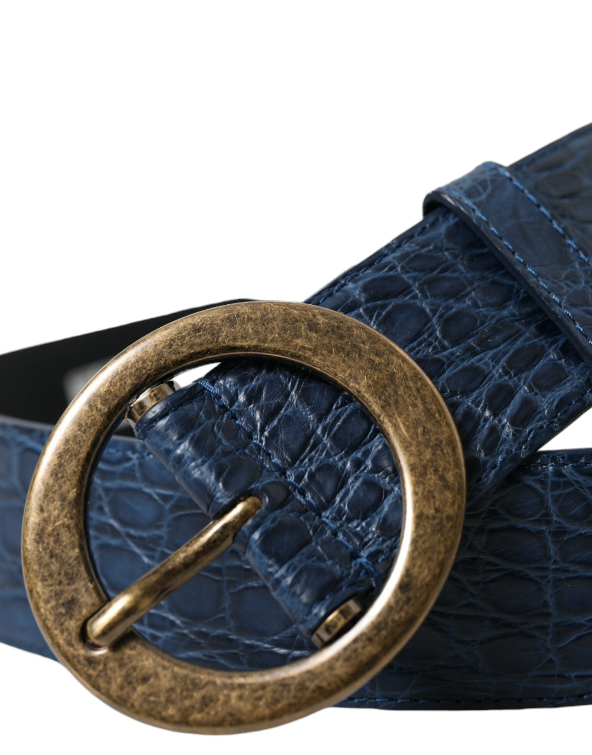 Dolce &amp; Gabbana Ceinture élégante en cuir italien avec boucle en métal