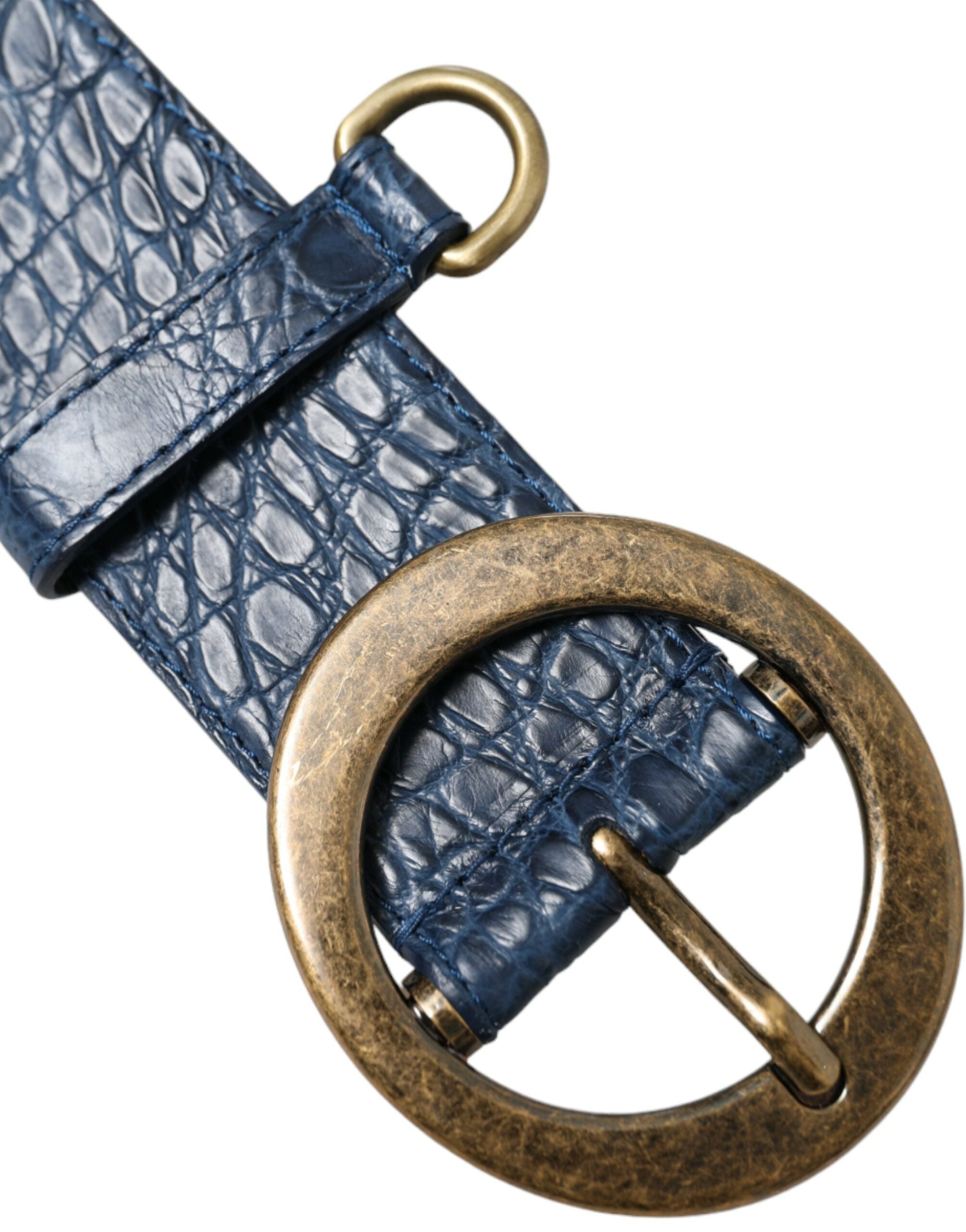 Dolce &amp; Gabbana Ceinture élégante en cuir italien avec boucle en métal