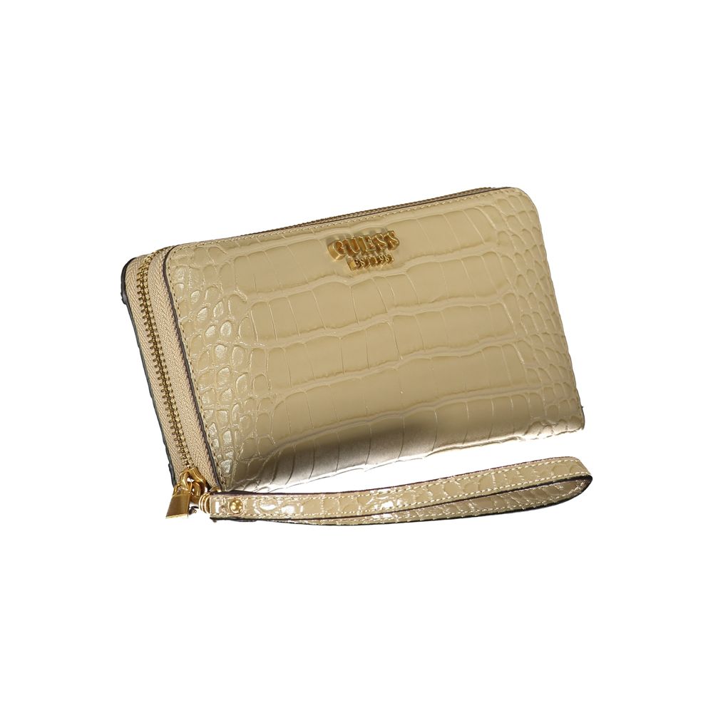 Guess Jeans Chic Beige Multi-Compartment Wallet