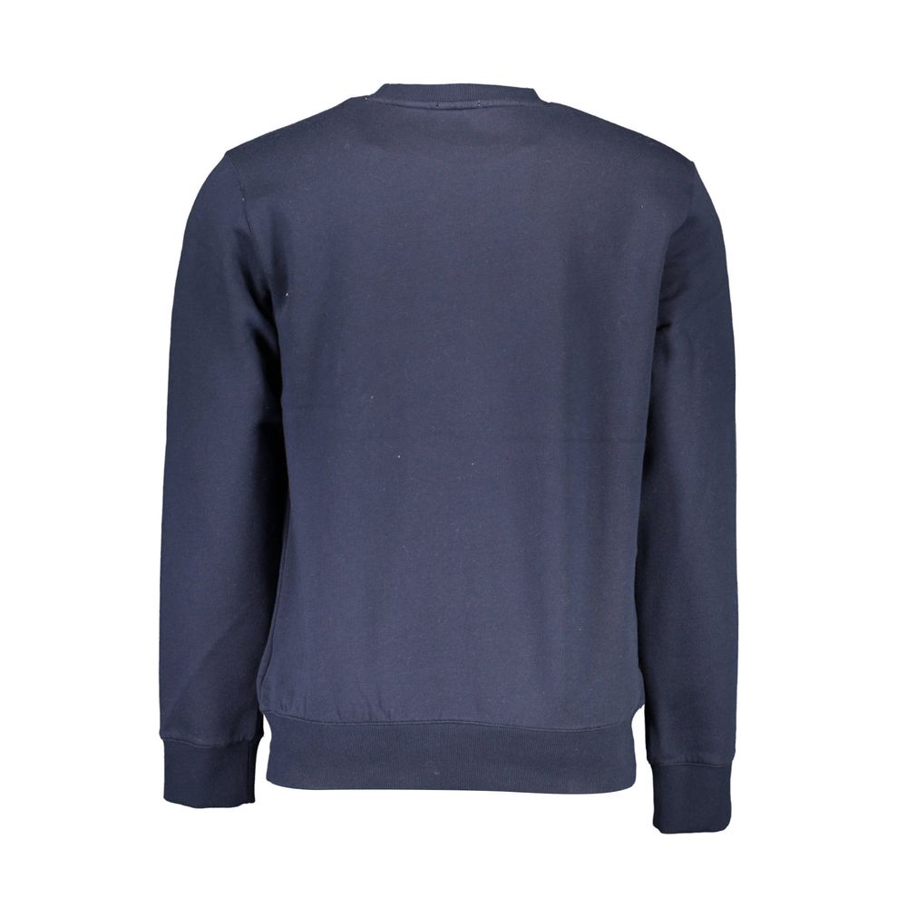 Timberland Sleek Blue Organic Cotton Crewneck Sweater