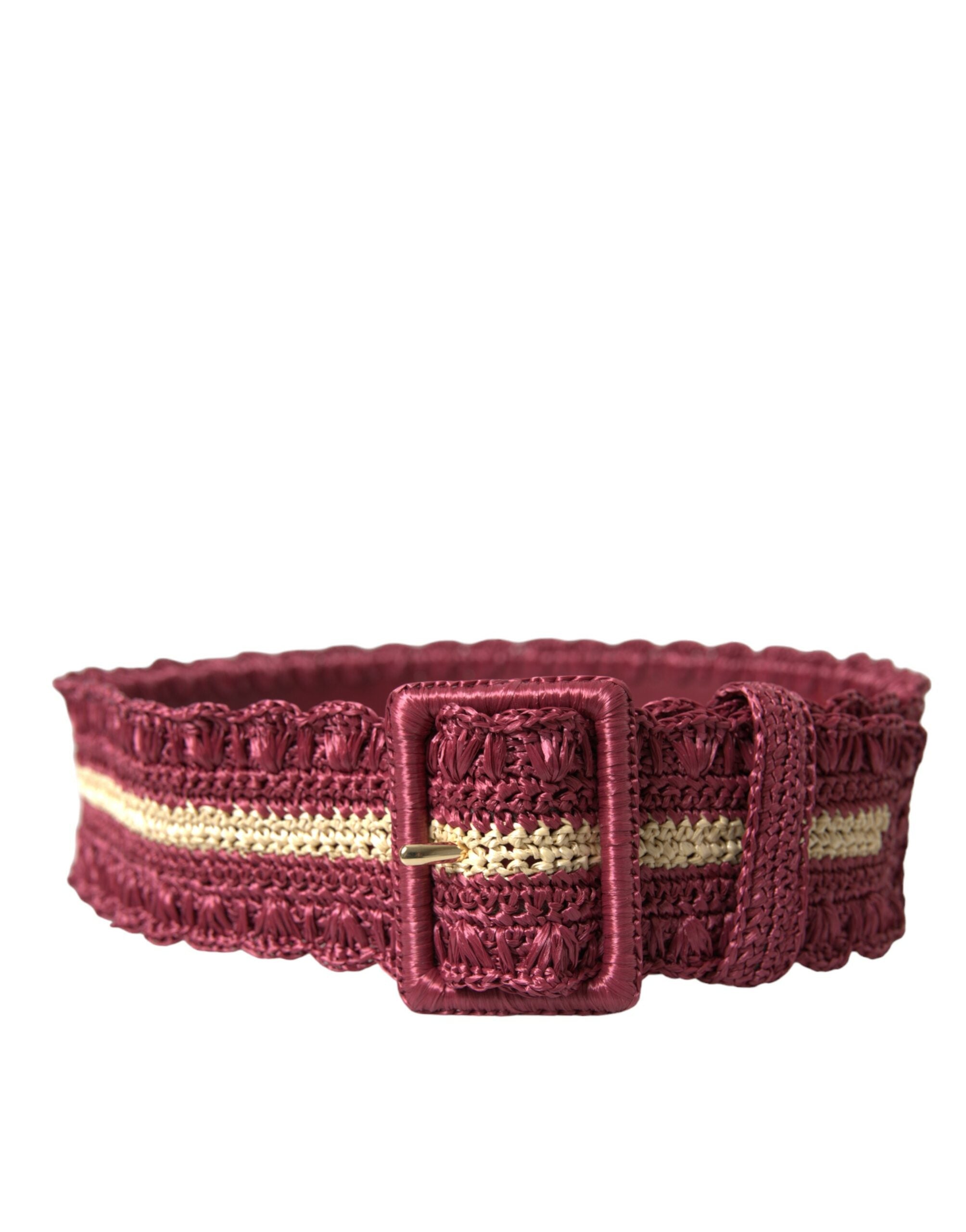 Dolce &amp; Gabbana Ceinture en toile marron Elegance