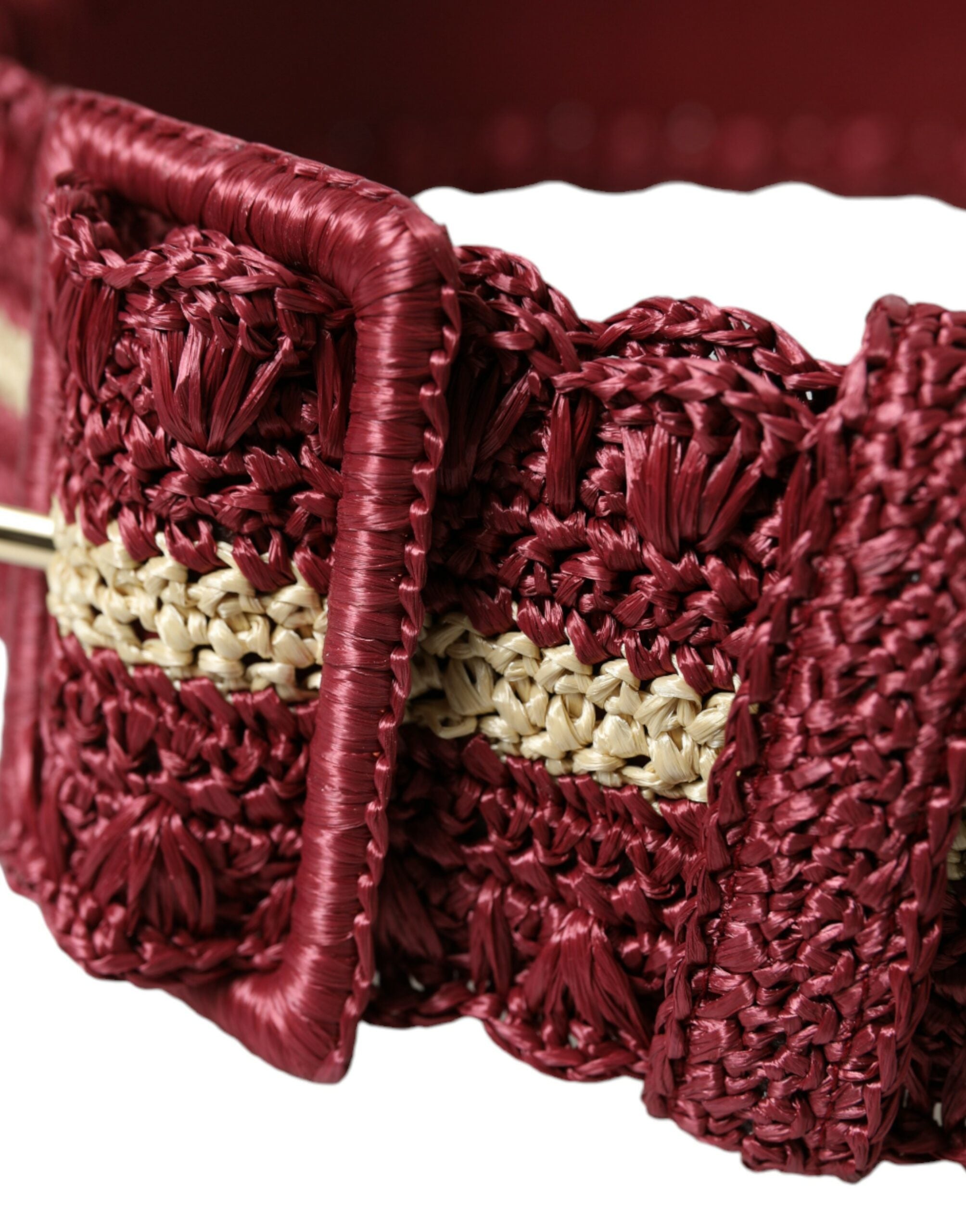 Dolce &amp; Gabbana Ceinture en toile marron Elegance