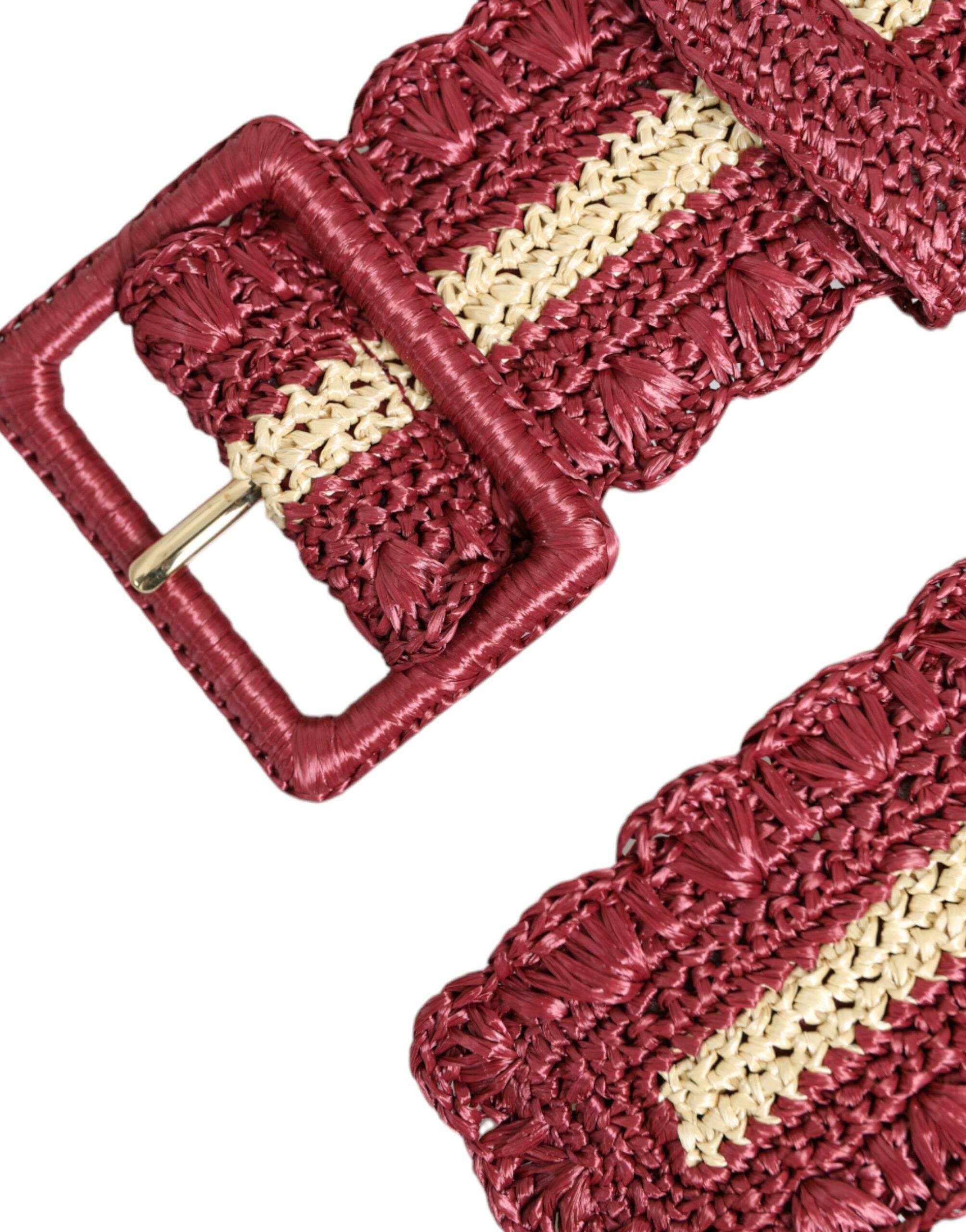 Dolce &amp; Gabbana Ceinture en toile marron Elegance