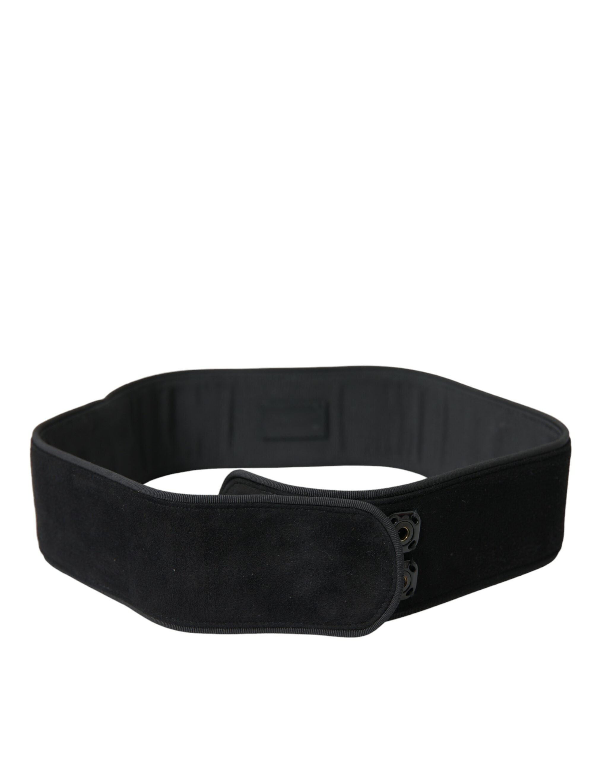 Dolce &amp; Gabbana Ceinture élégante en daim en noir intemporel