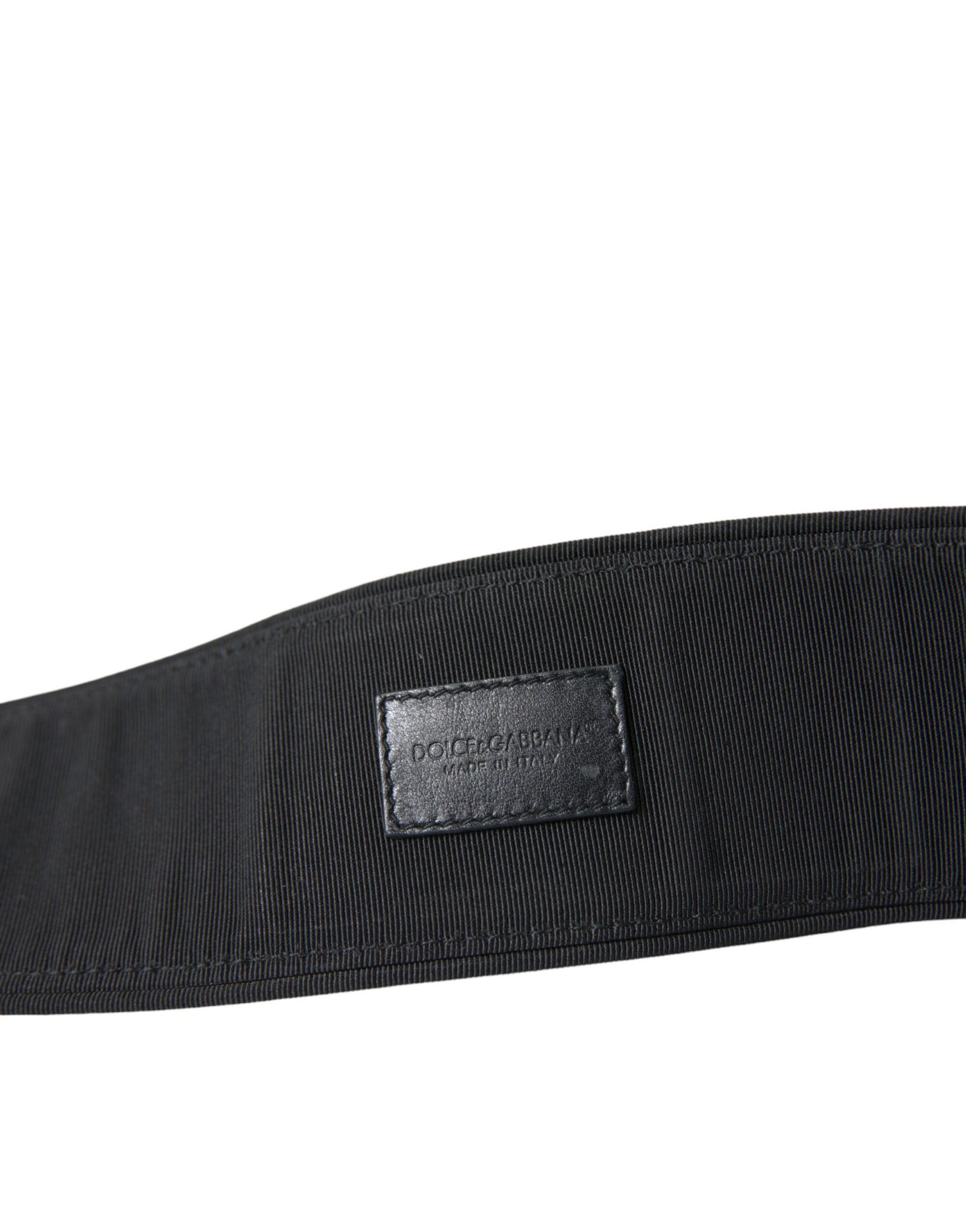 Dolce &amp; Gabbana Ceinture élégante en daim en noir intemporel