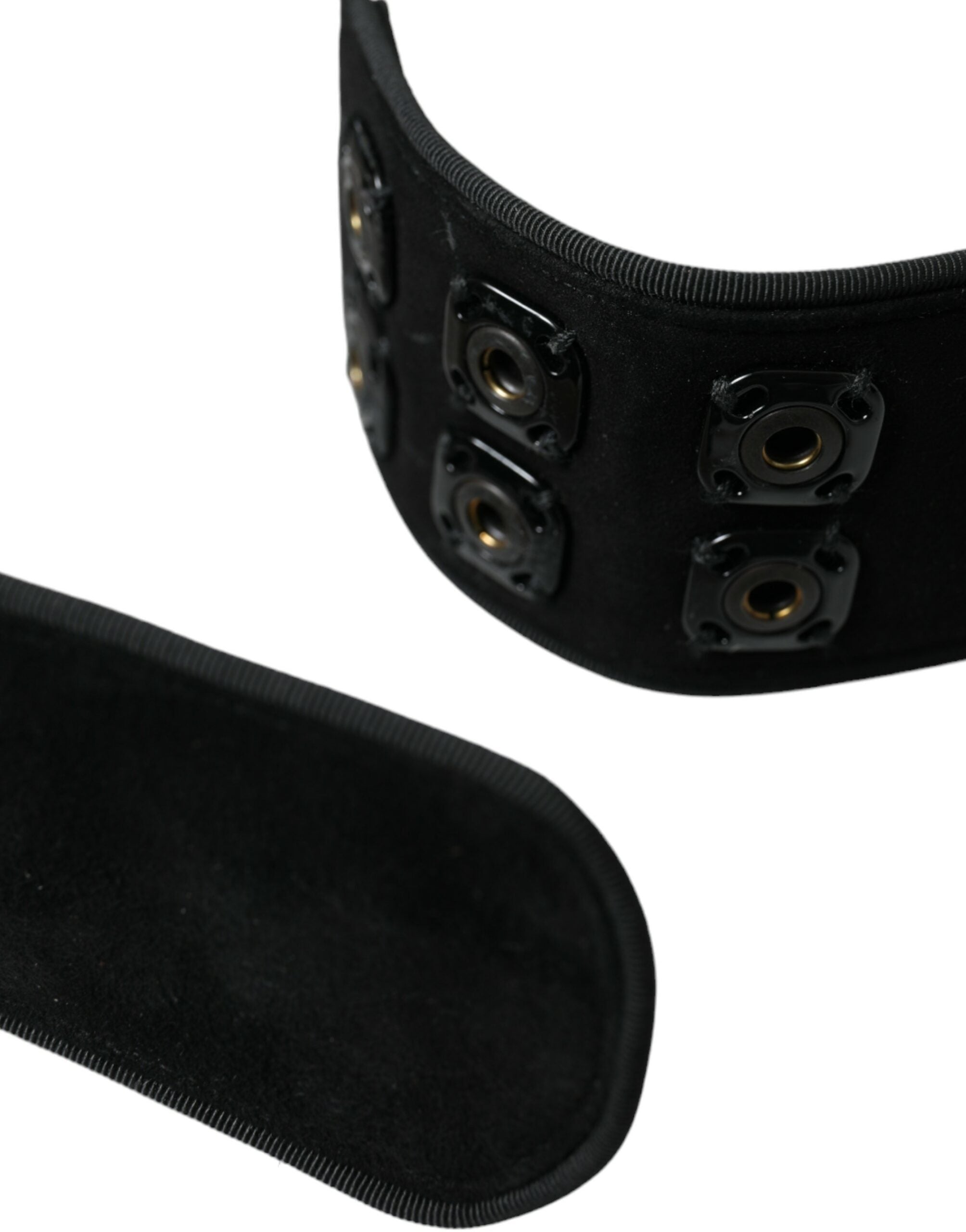 Dolce &amp; Gabbana Ceinture élégante en daim en noir intemporel