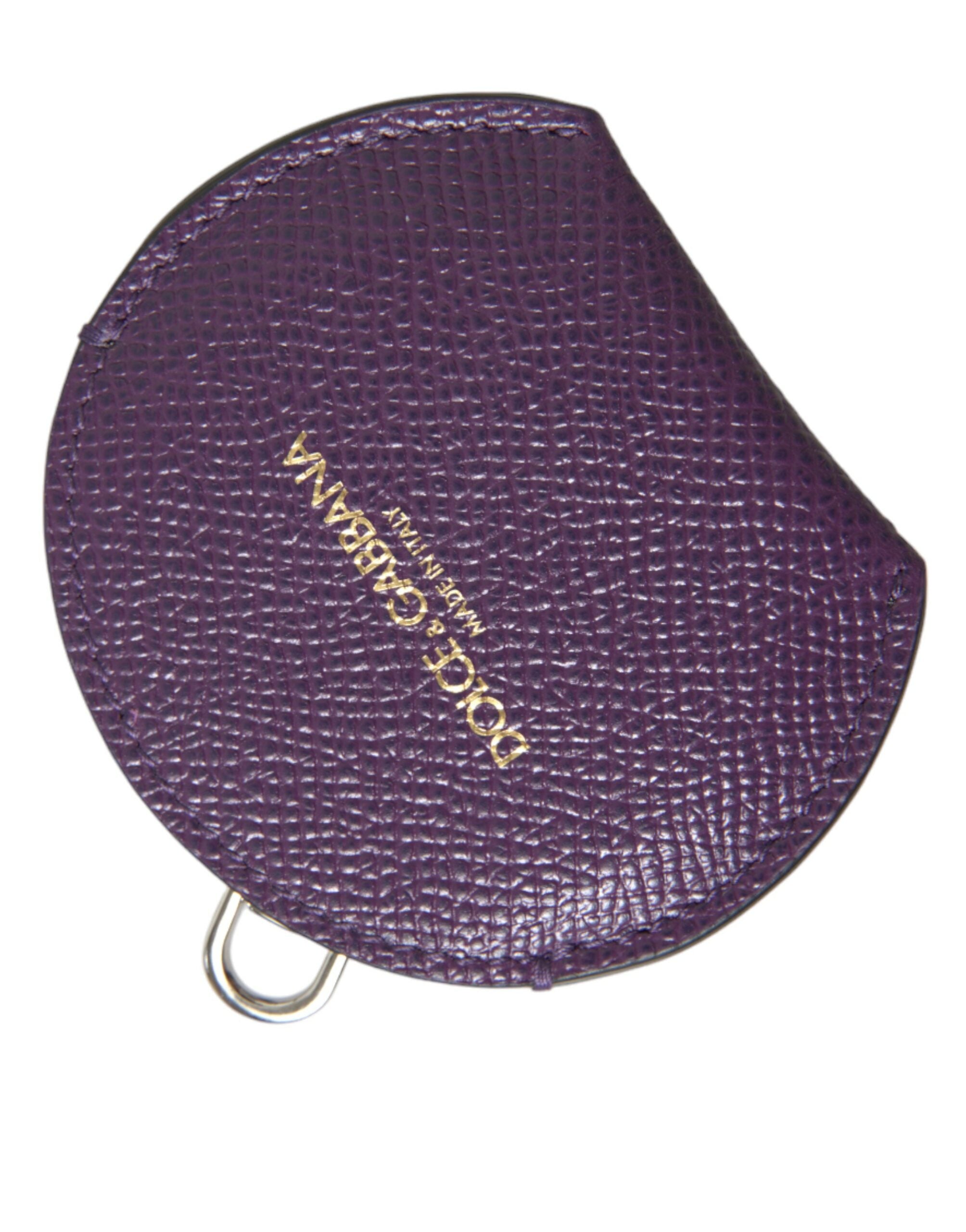 Dolce &amp; Gabbana Élégant porte-miroir en cuir violet